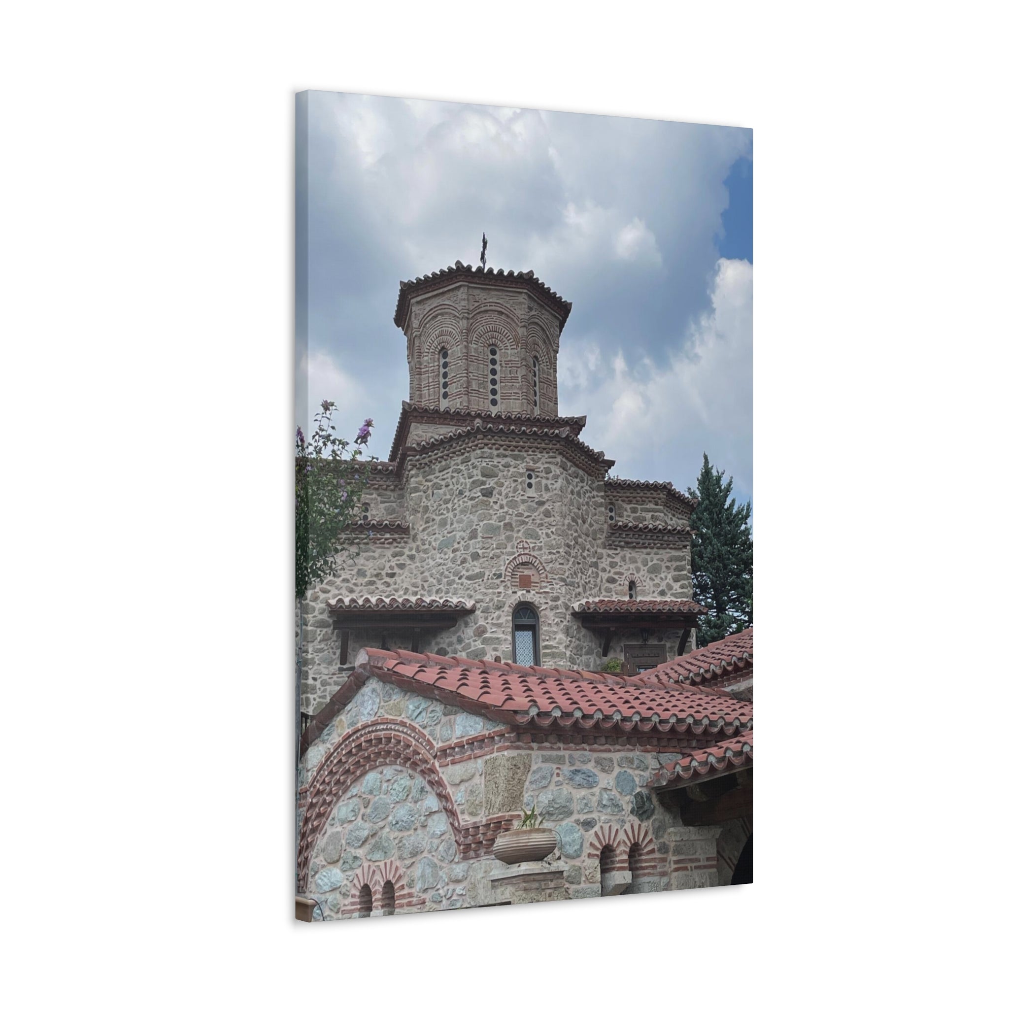 Greek Monastery Canvas Wrap