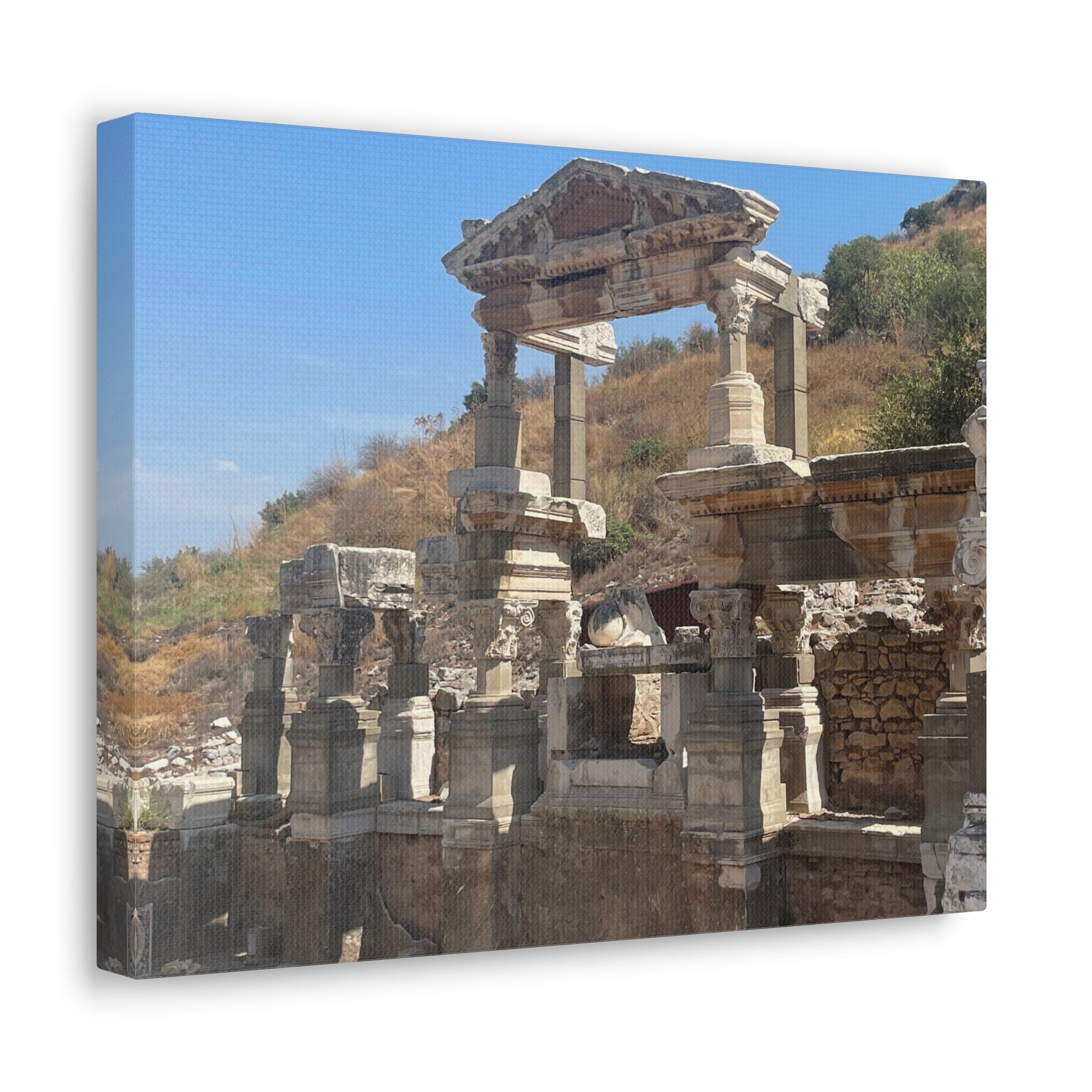 Ancient Ephesus Turkey Canvas Wrap