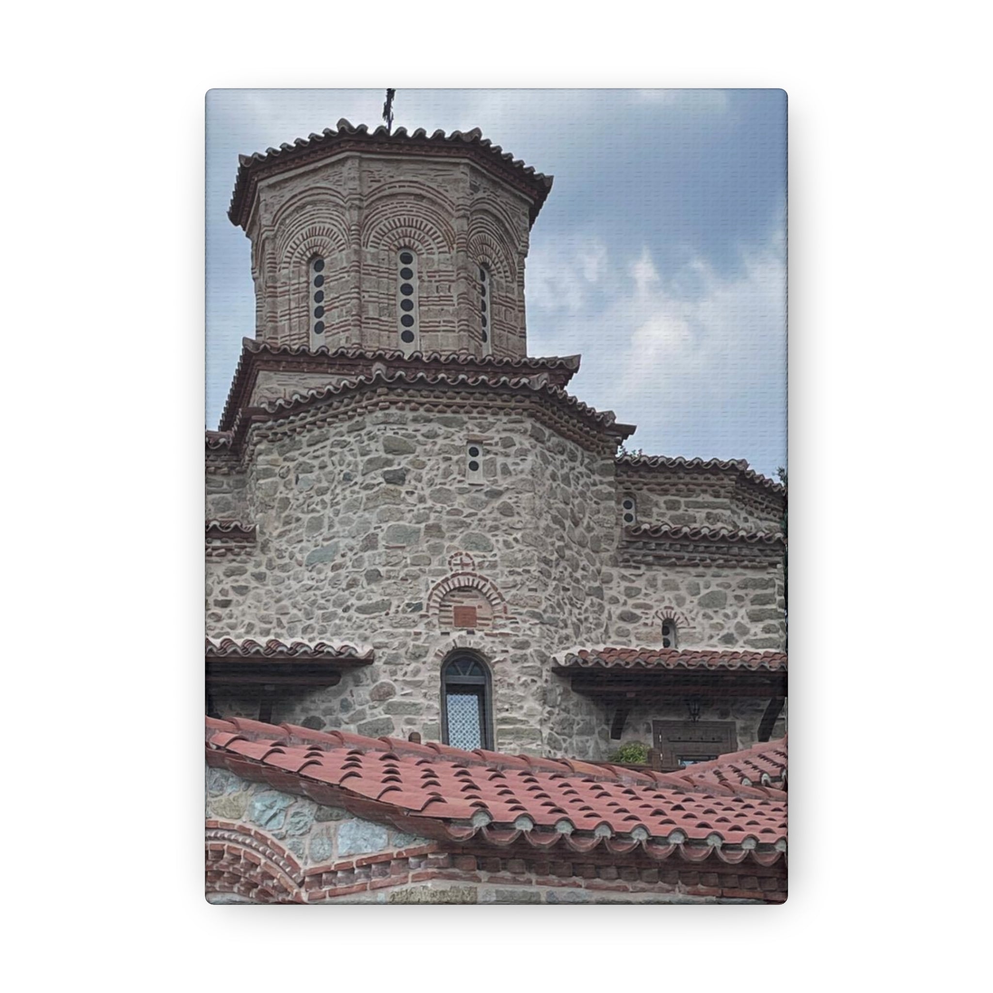 Greek Monastery Canvas Wrap