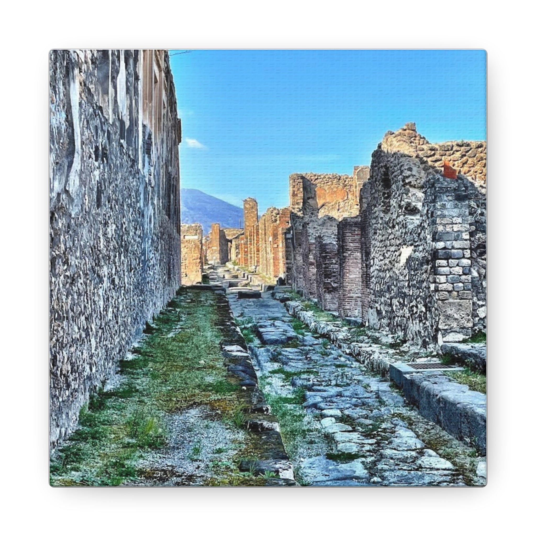 Streets of Pompeii Italy Canvas Wrap