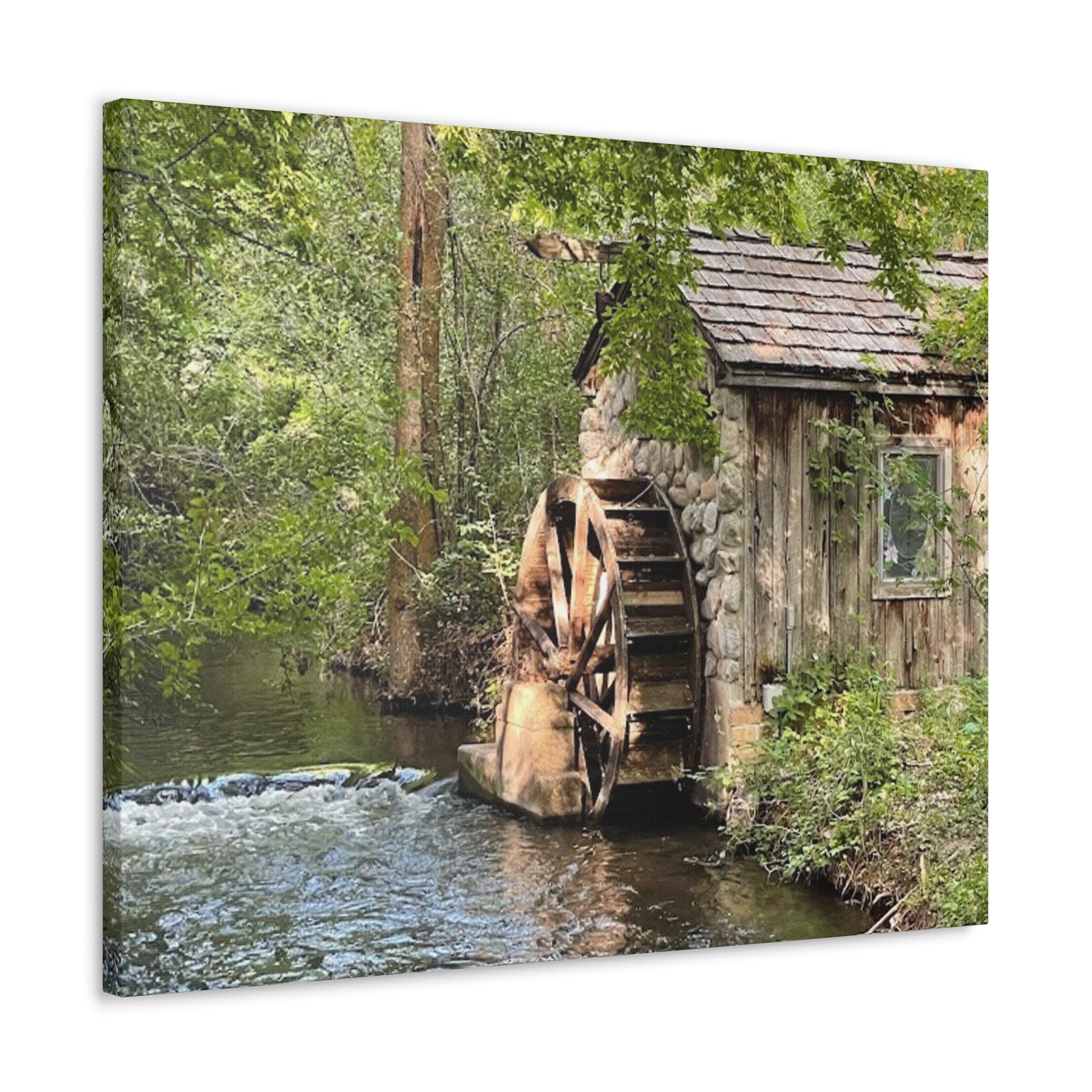 Old Wooden Mill Canvas Wrap