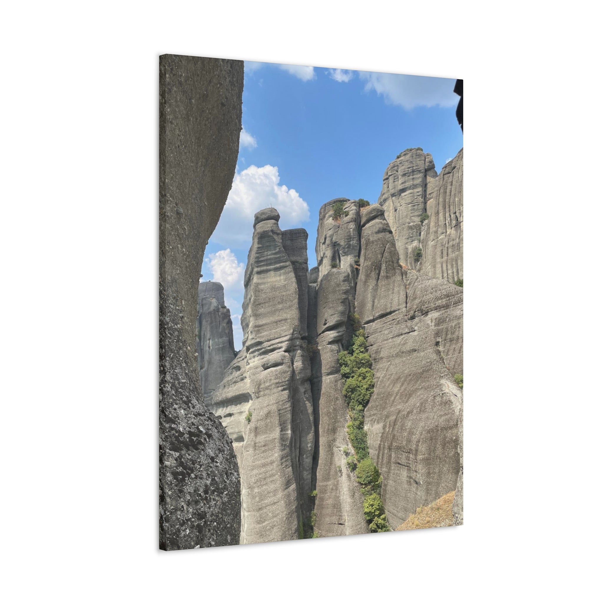 Meteora Mountains Greece Canvas Wrap