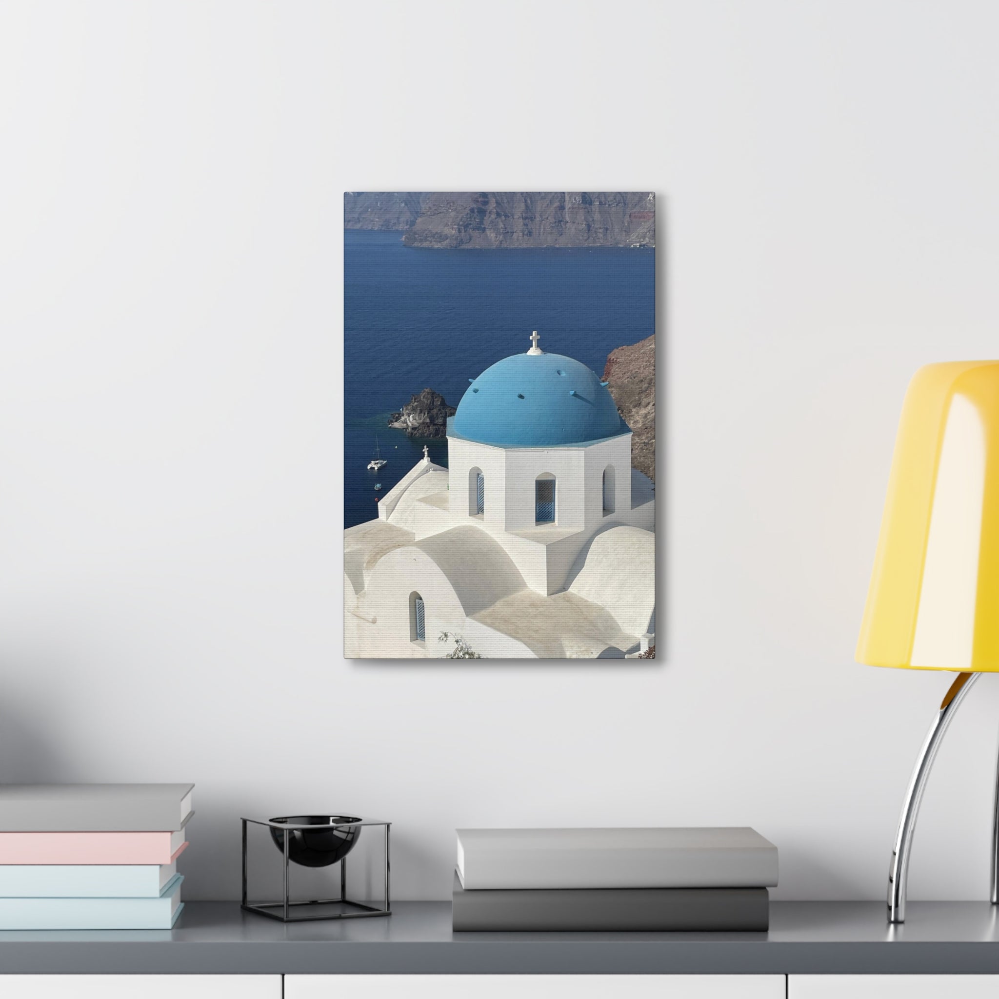 Santorini Greece Canvas Wrap