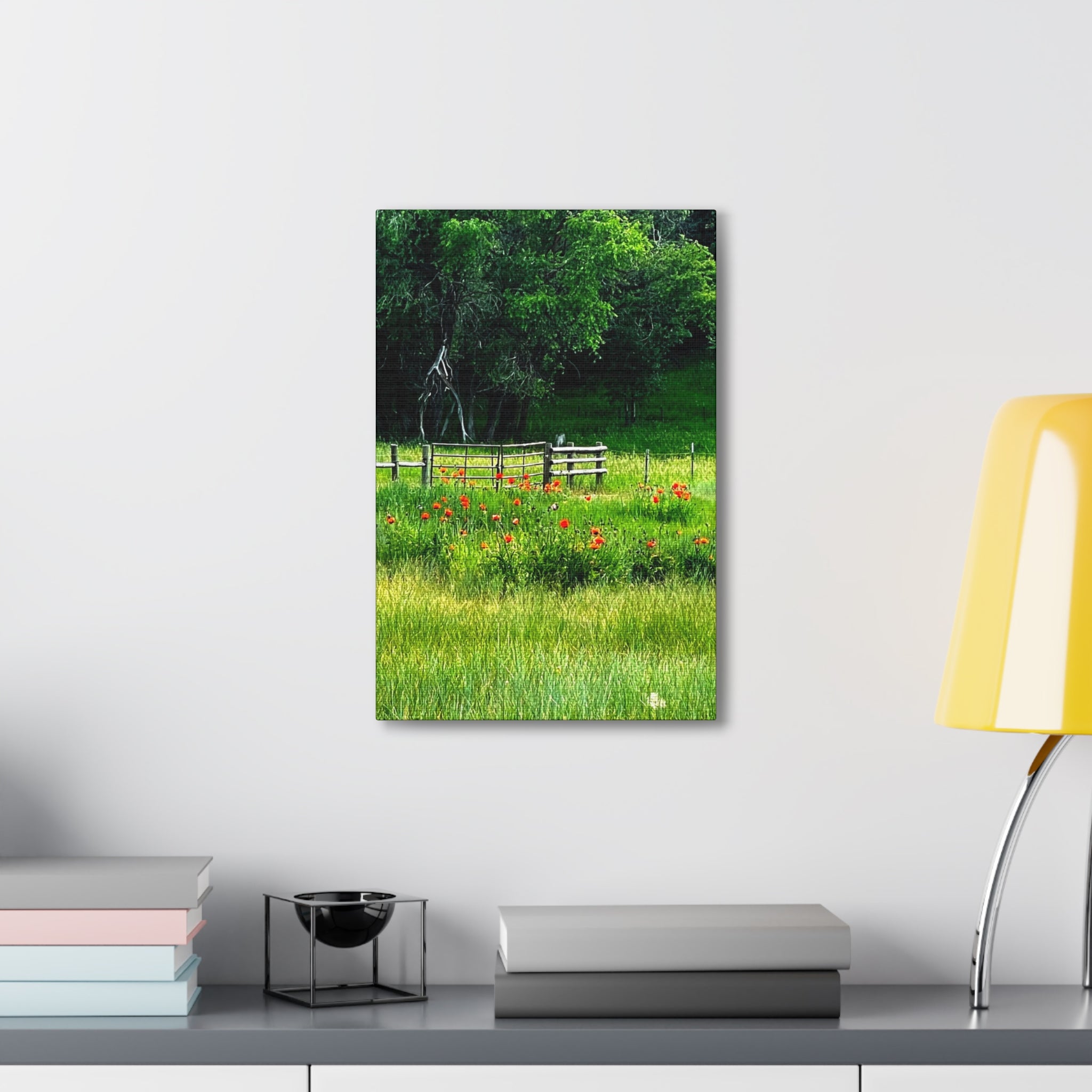 Utah Poppy Field Canvas Wrap