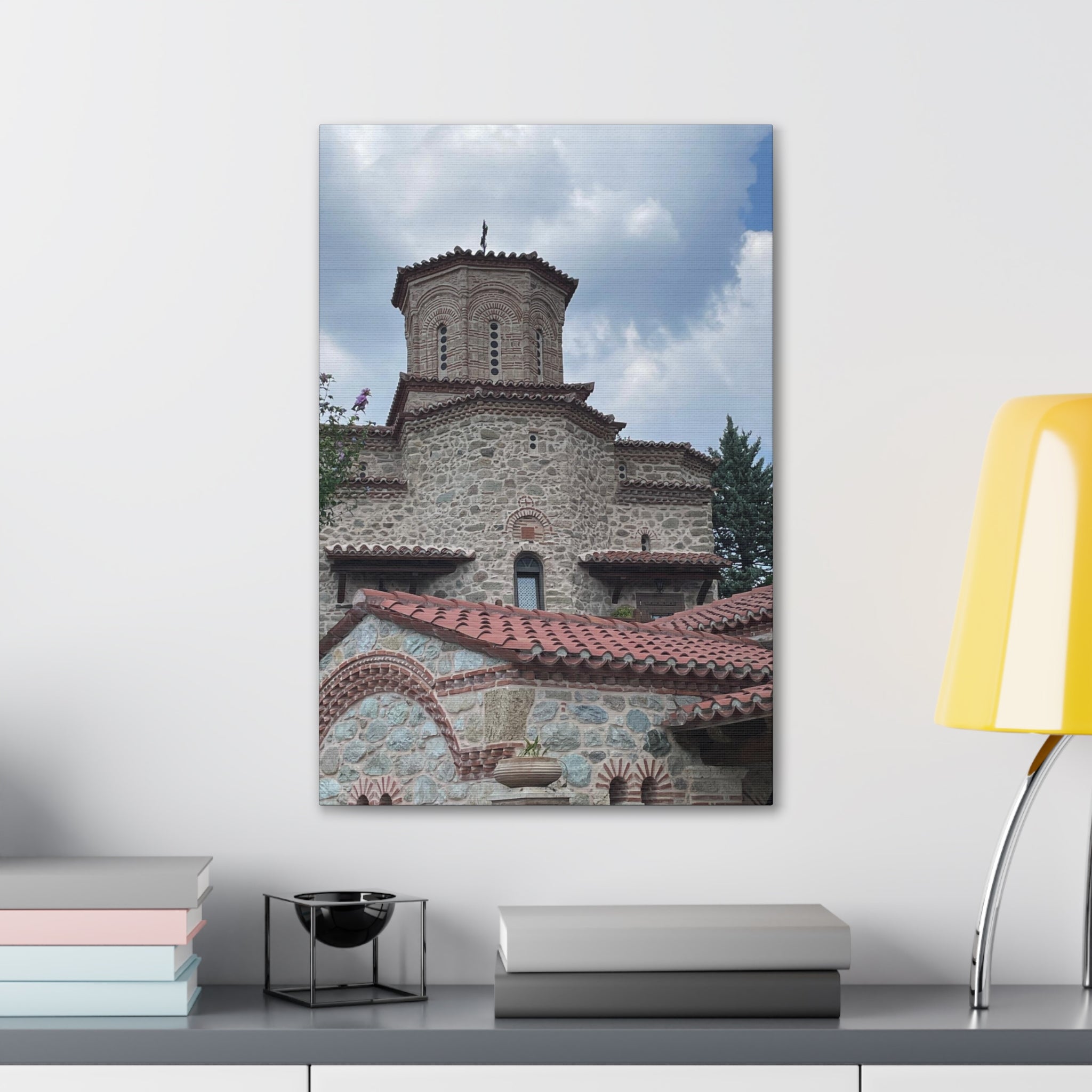 Greek Monastery Canvas Wrap