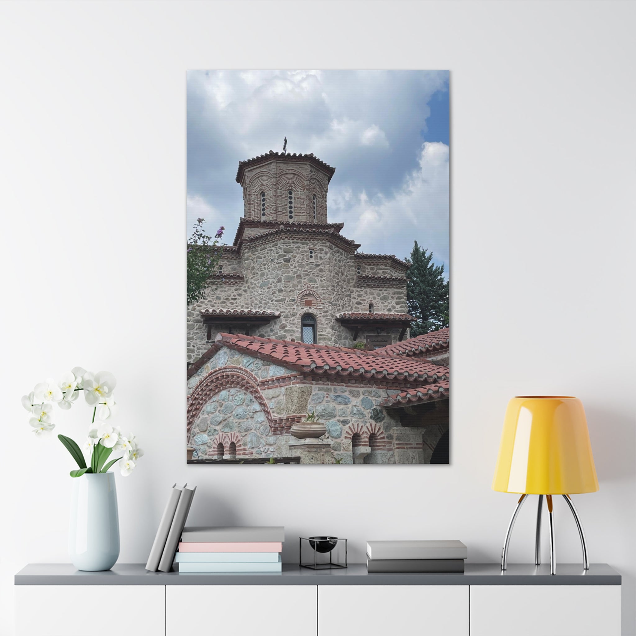 Greek Monastery Canvas Wrap