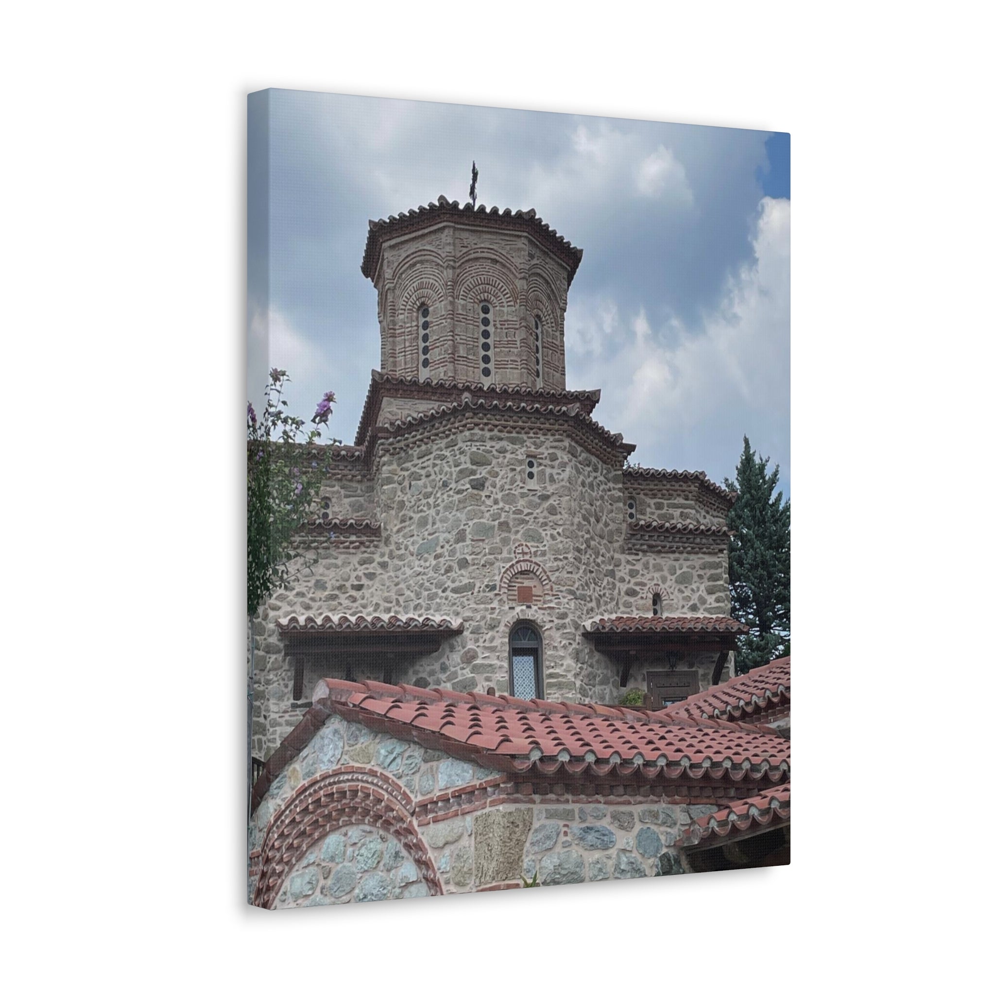 Greek Monastery Canvas Wrap