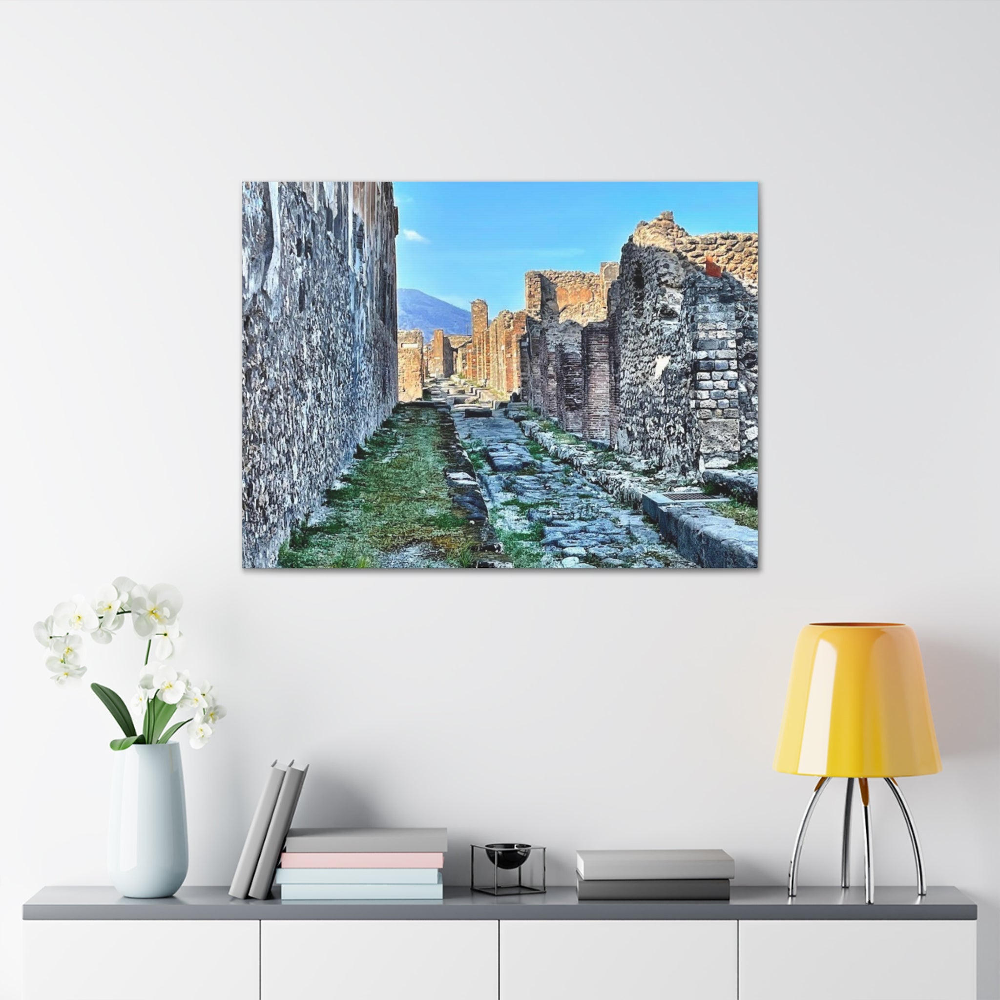 Streets of Pompeii Italy Canvas Wrap