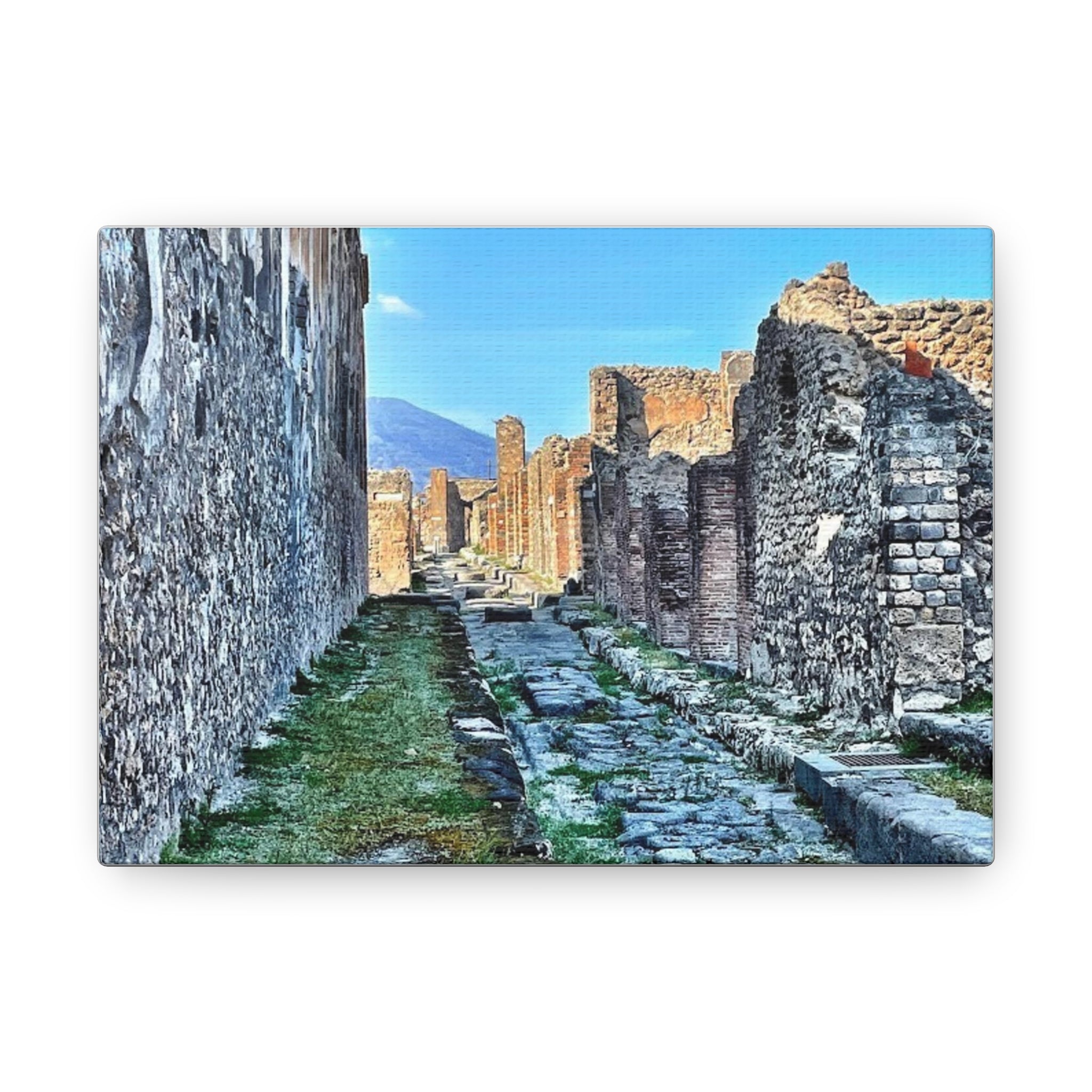 Streets of Pompeii Italy Canvas Wrap