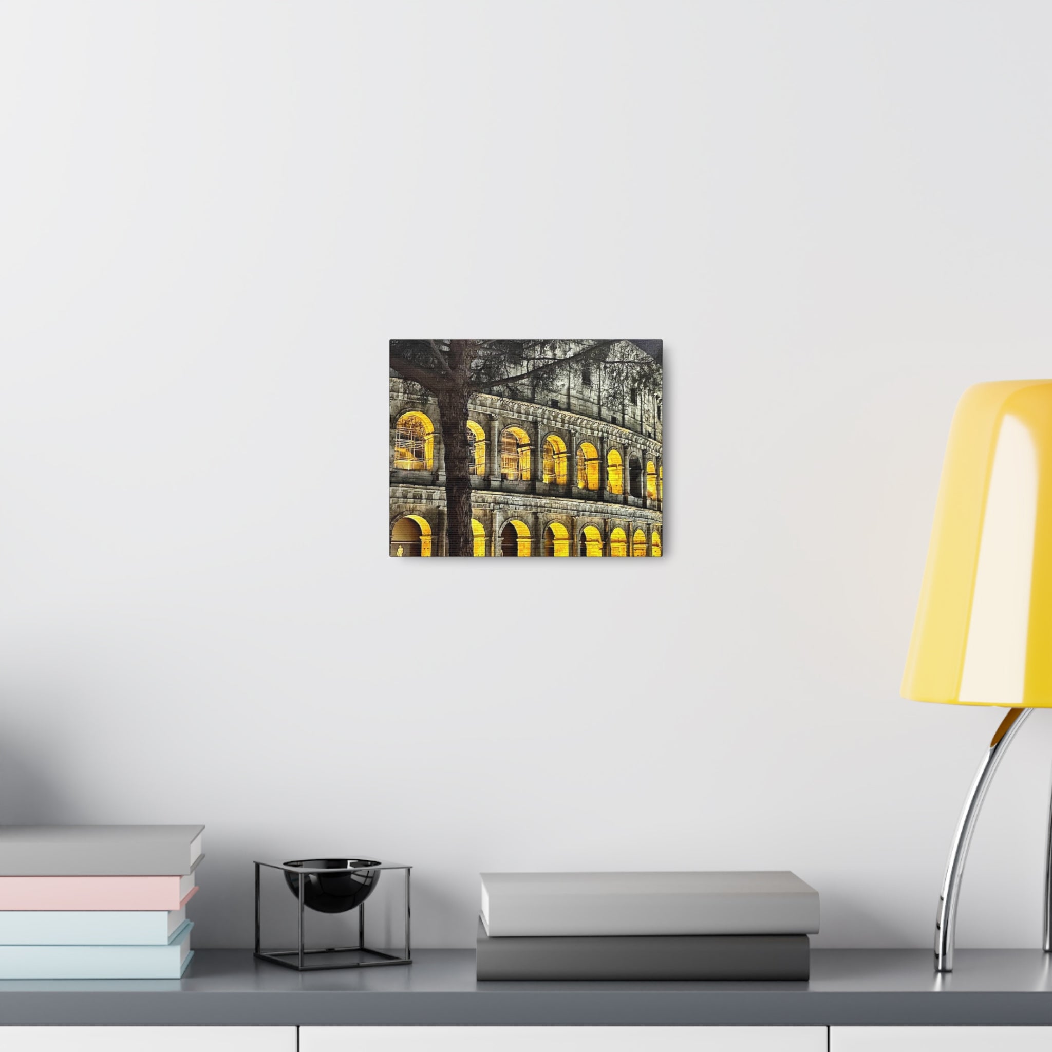 Rome at Night Canvas Wrap