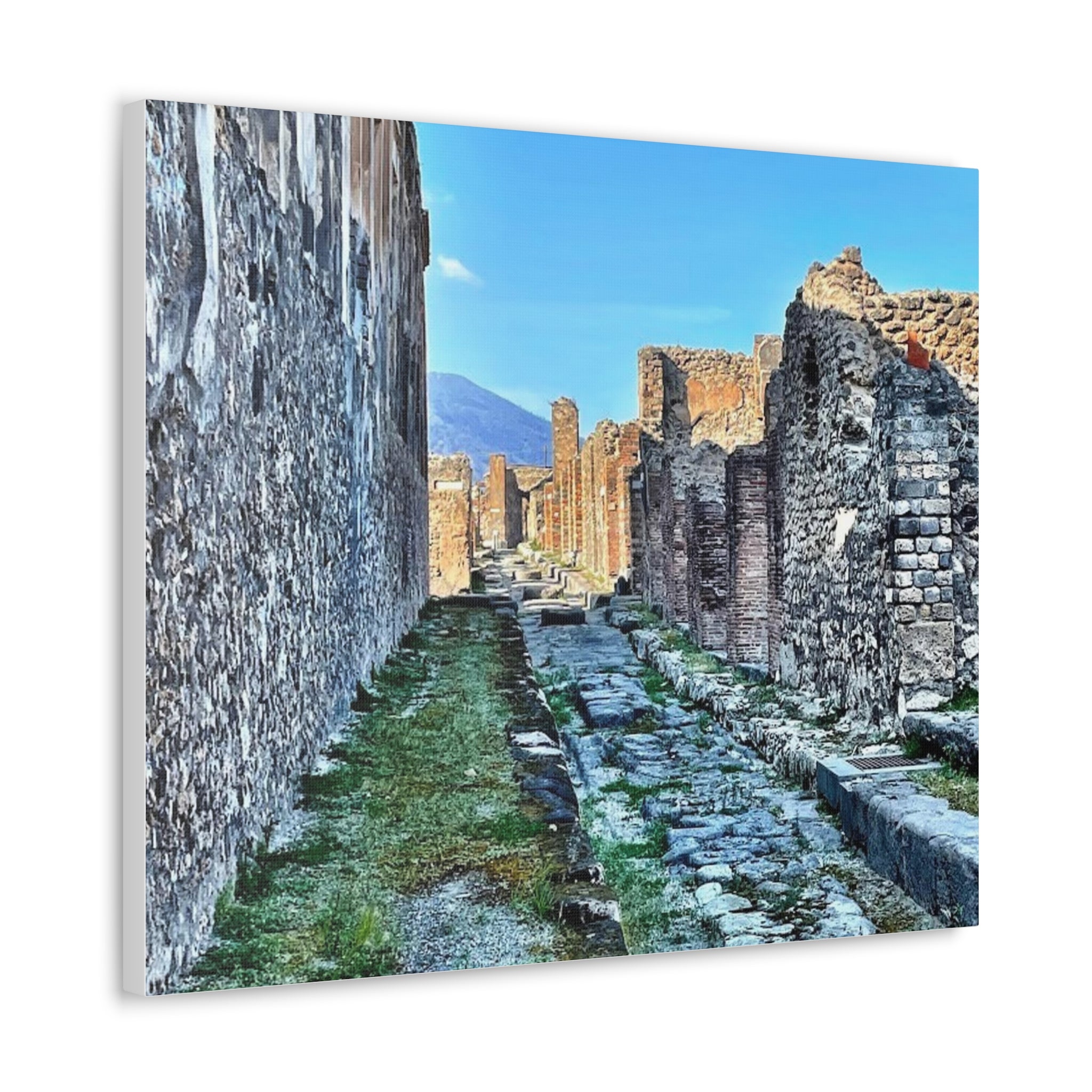 Streets of Pompeii Italy Canvas Wrap