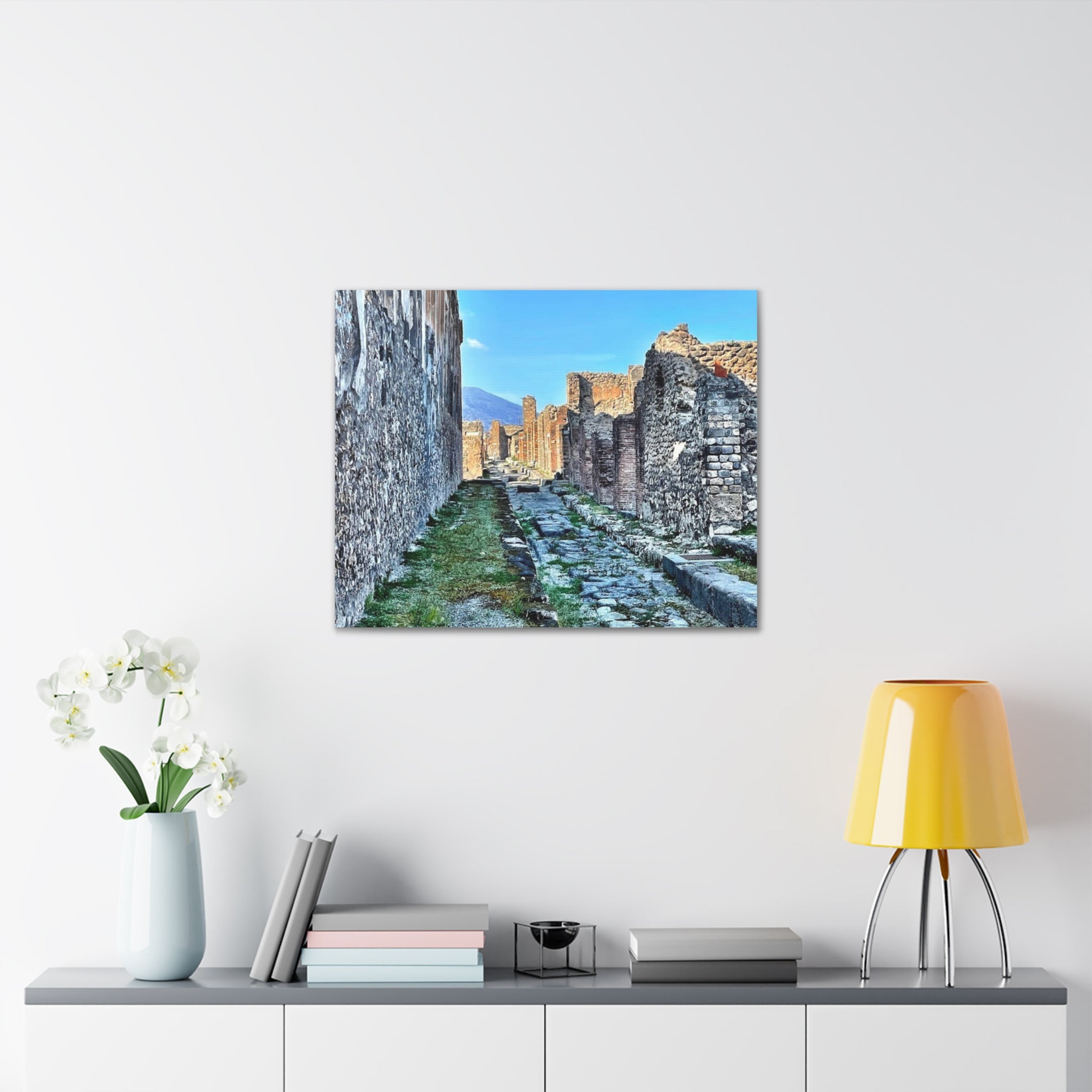 Streets of Pompeii Italy Canvas Wrap