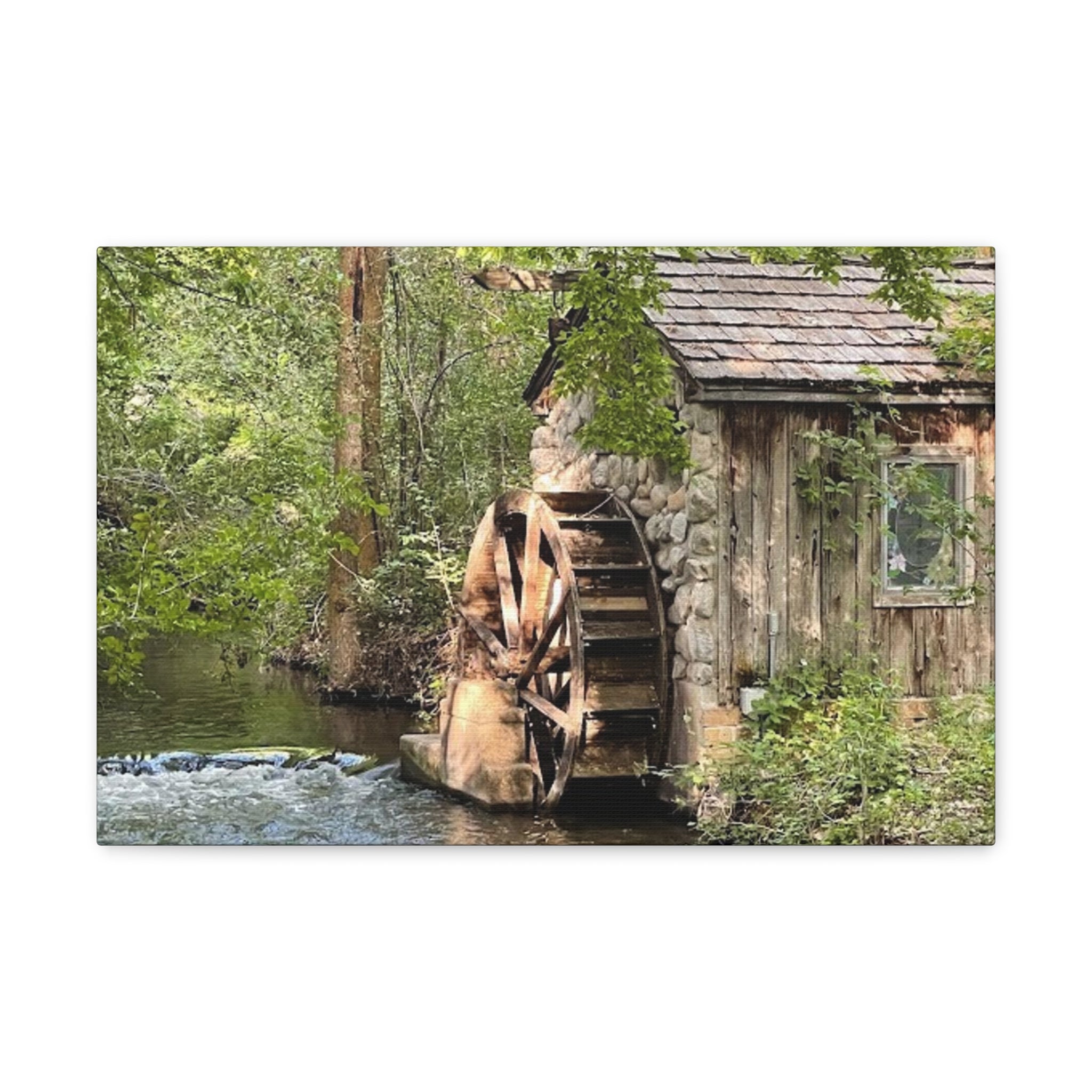 Old Wooden Mill Canvas Wrap