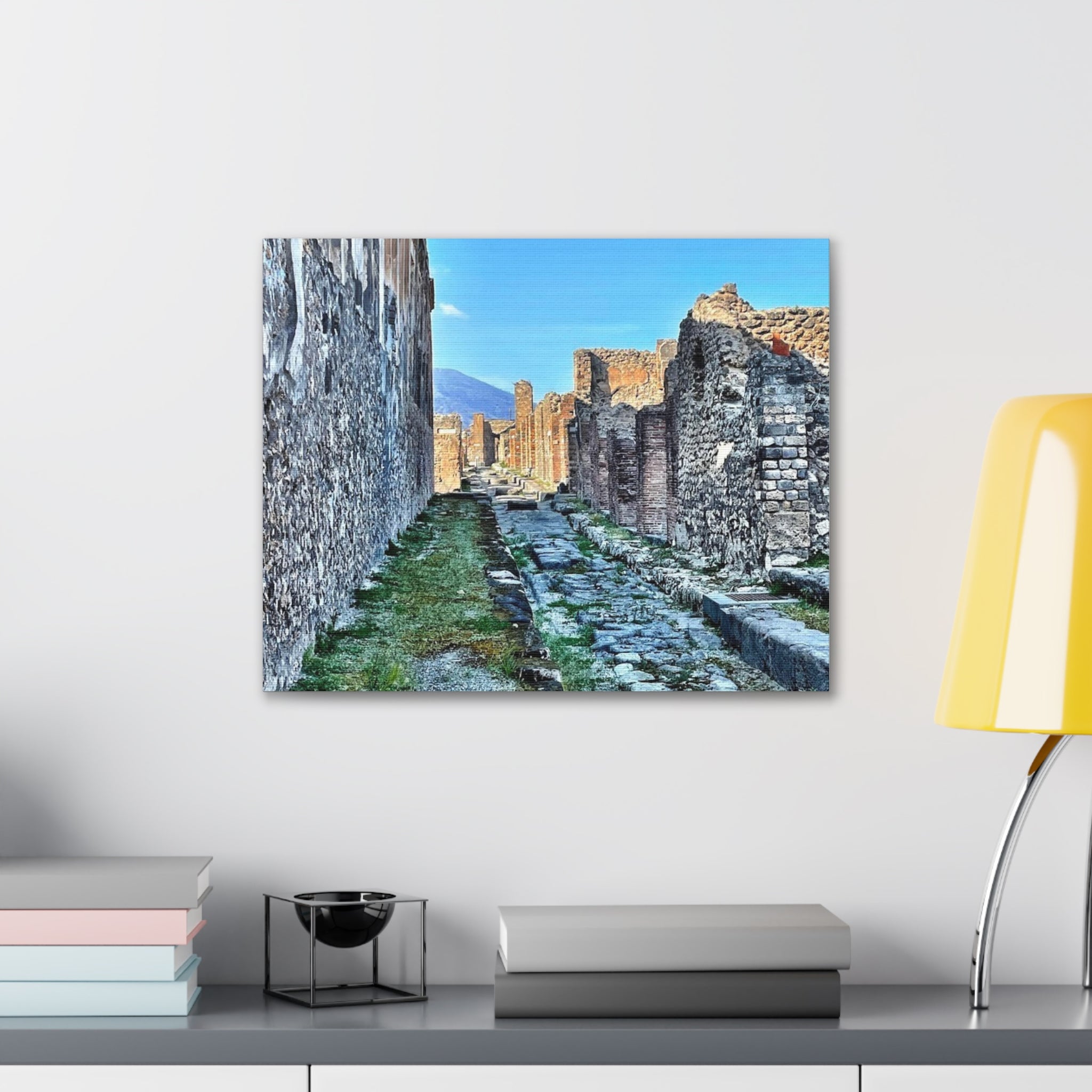 Streets of Pompeii Italy Canvas Wrap