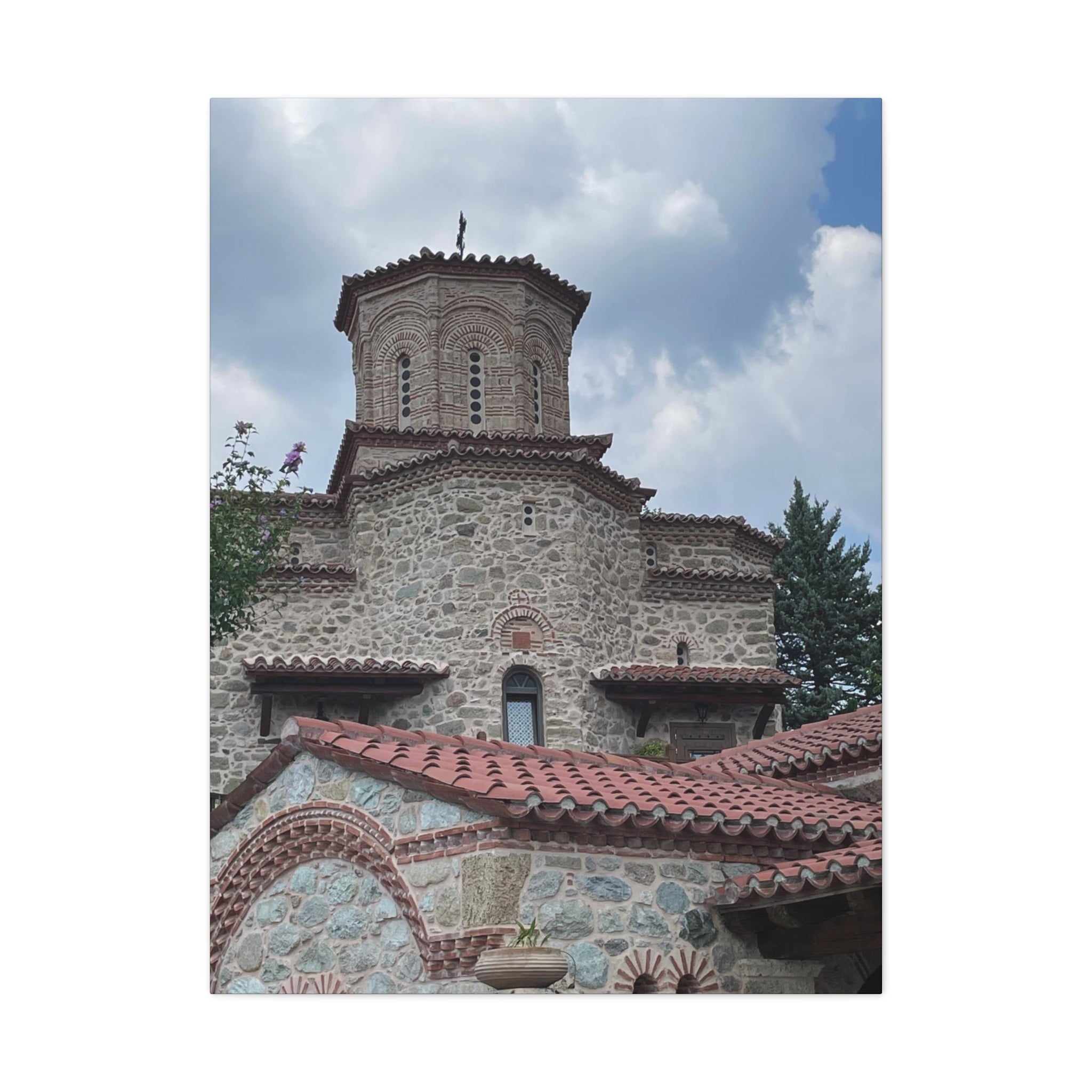 Greek Monastery Canvas Wrap