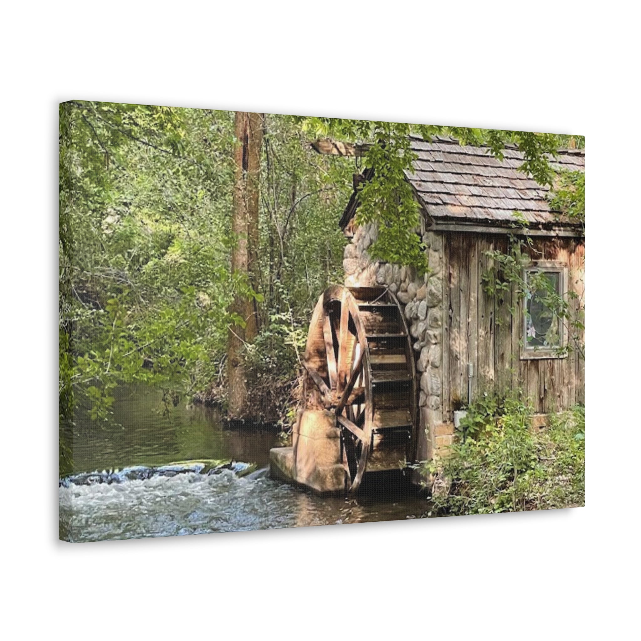 Old Wooden Mill Canvas Wrap