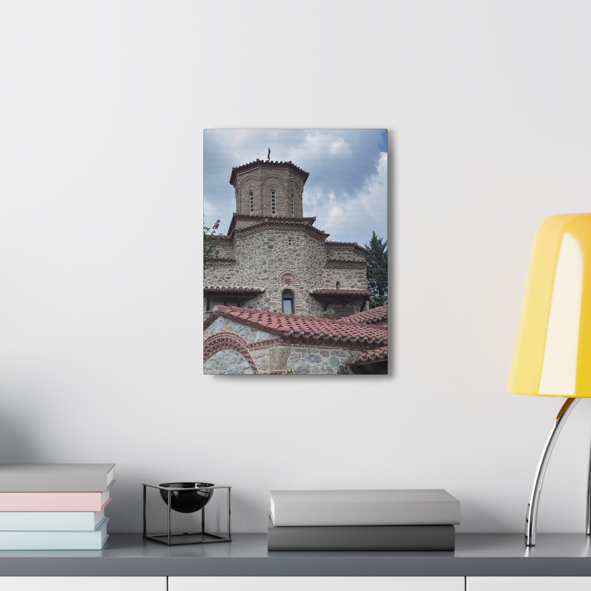 Greek Monastery Canvas Wrap