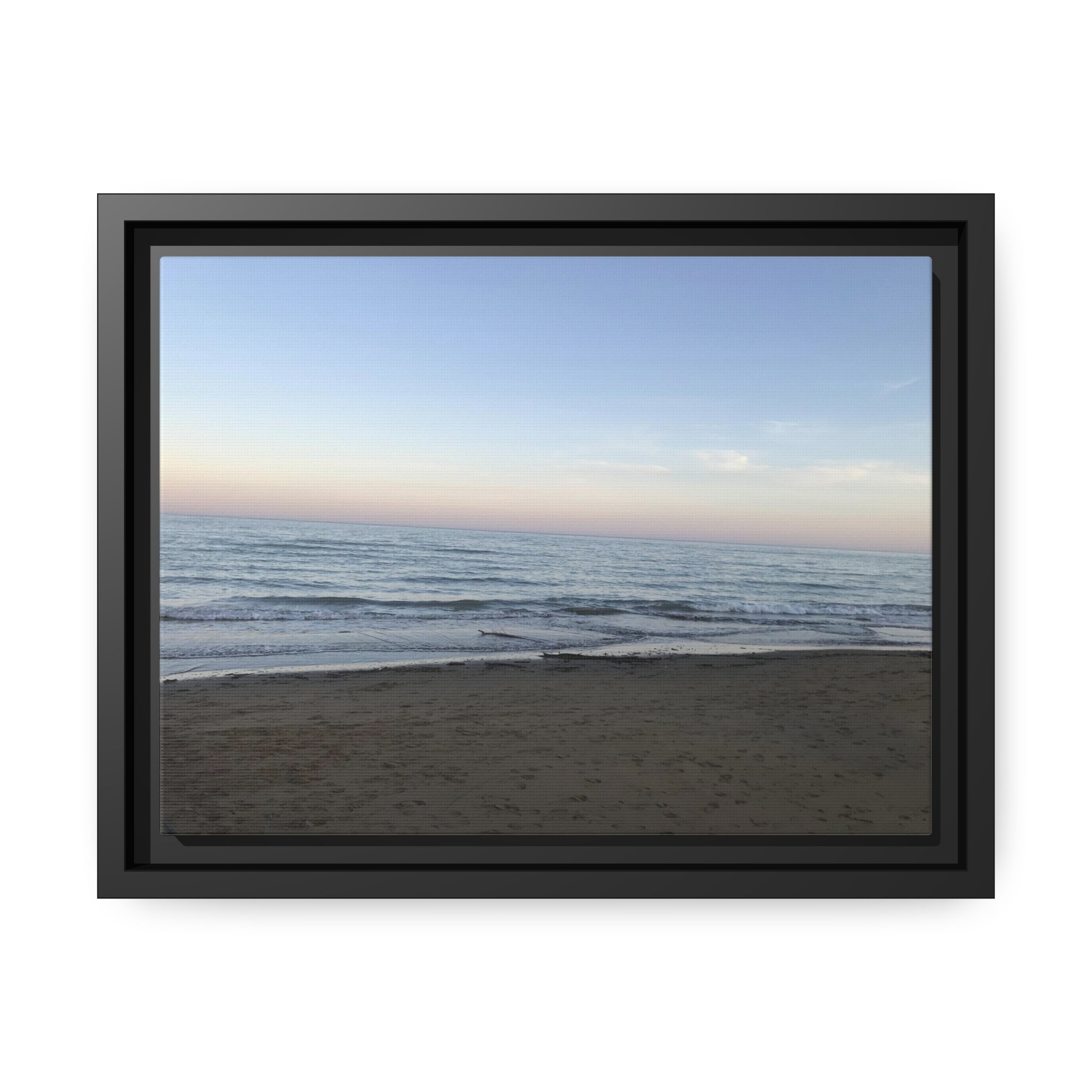 Adriatic Sea, Italian Beaches, Matte Canvas, Black Frame