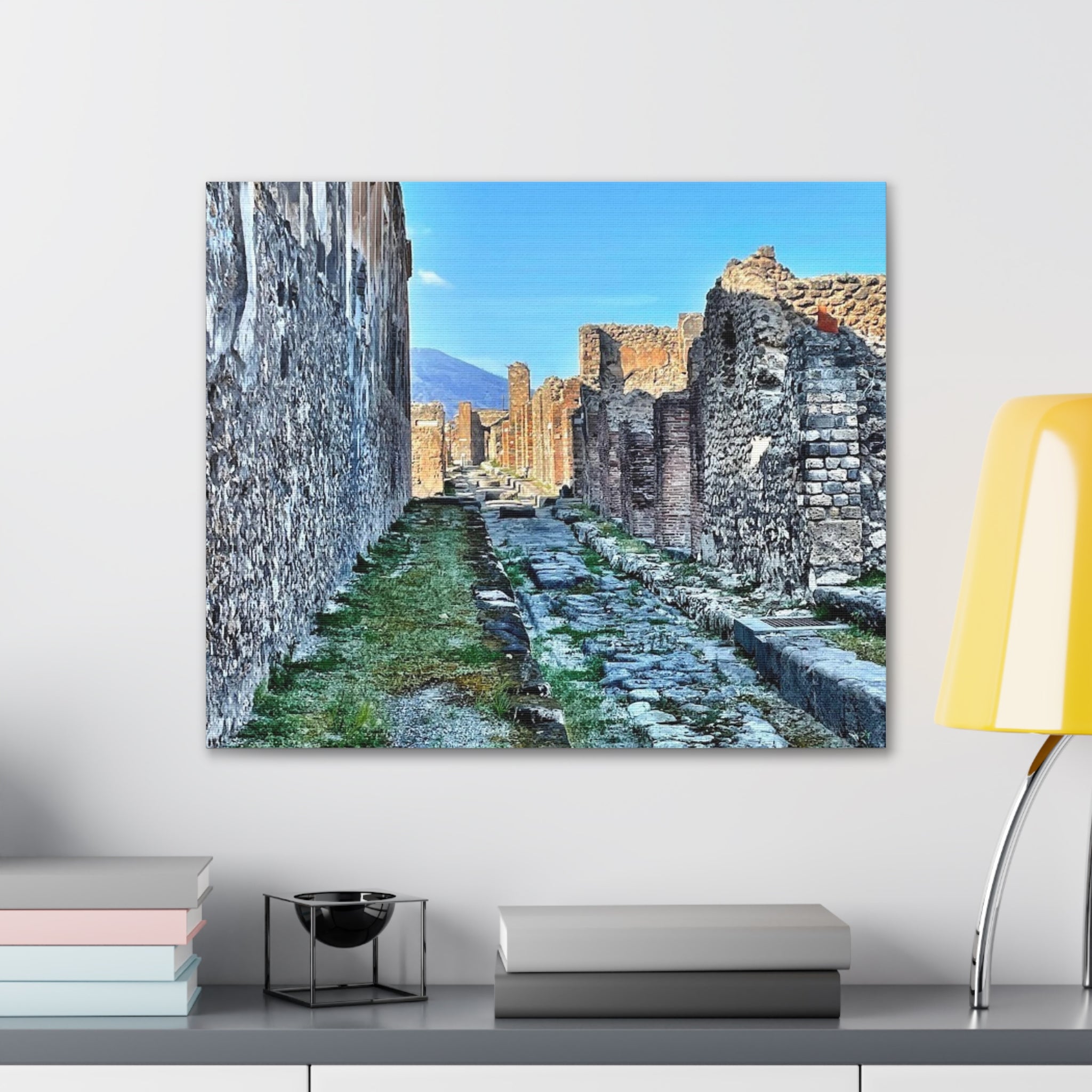 Streets of Pompeii Italy Canvas Wrap