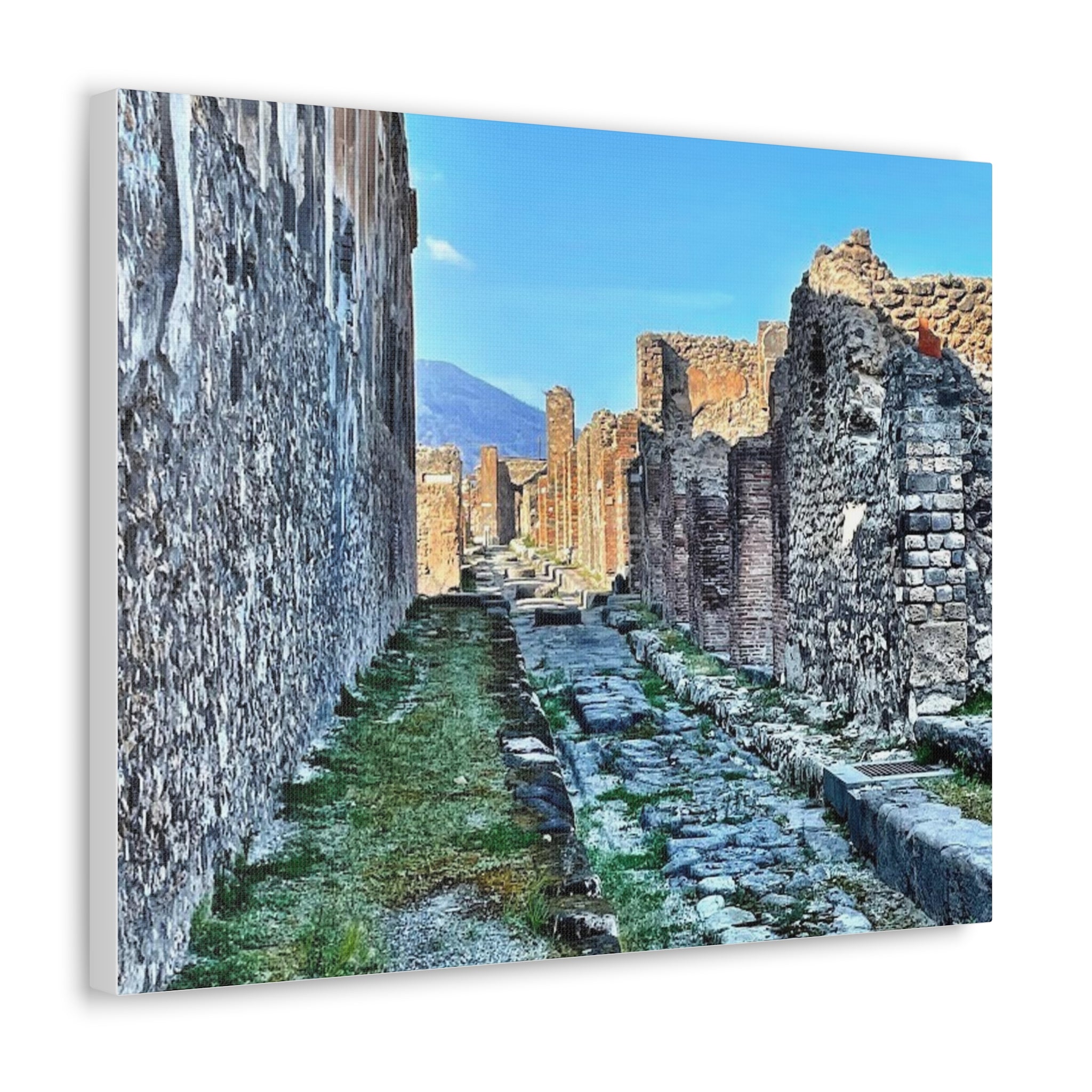 Streets of Pompeii Italy Canvas Wrap