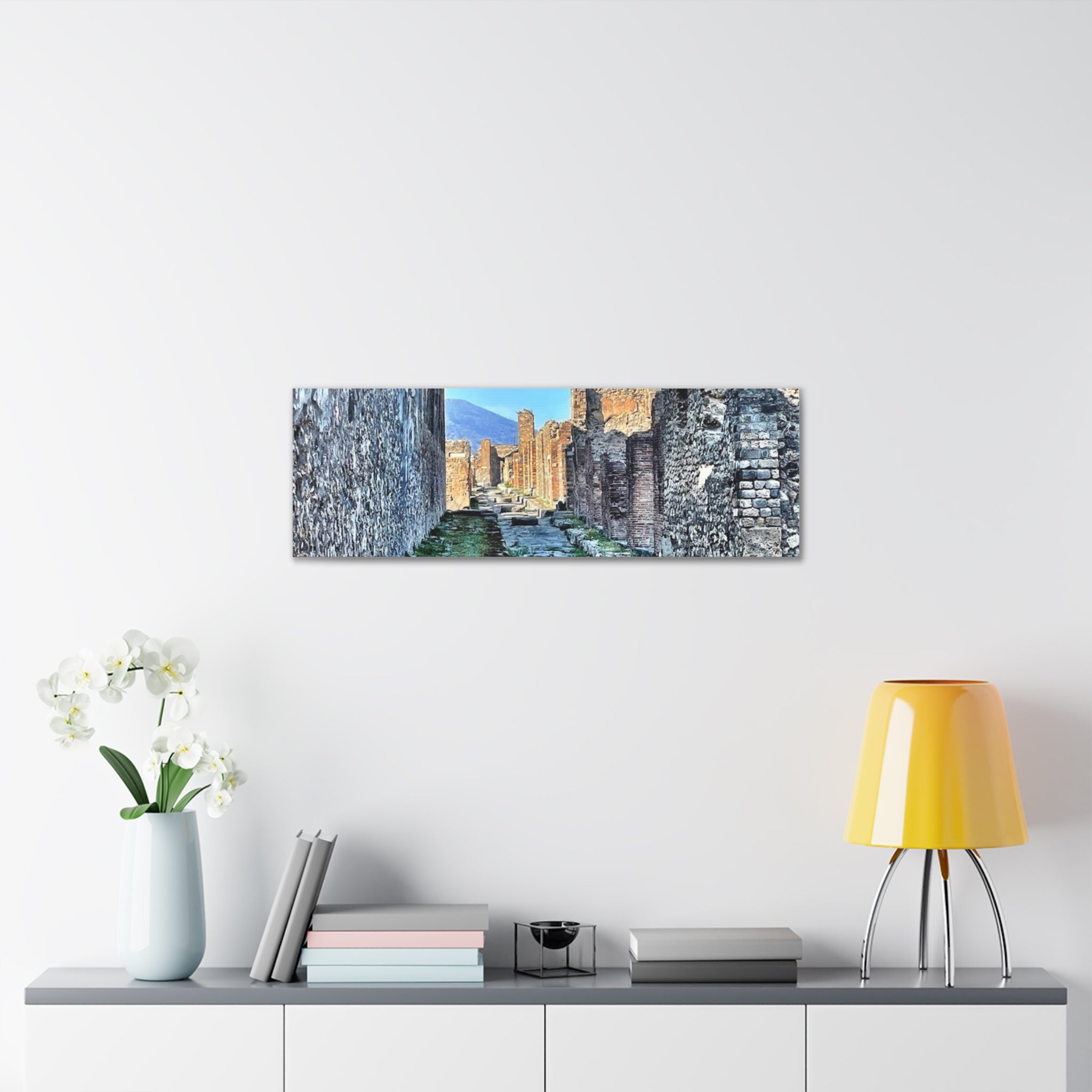 Streets of Pompeii Italy Canvas Wrap