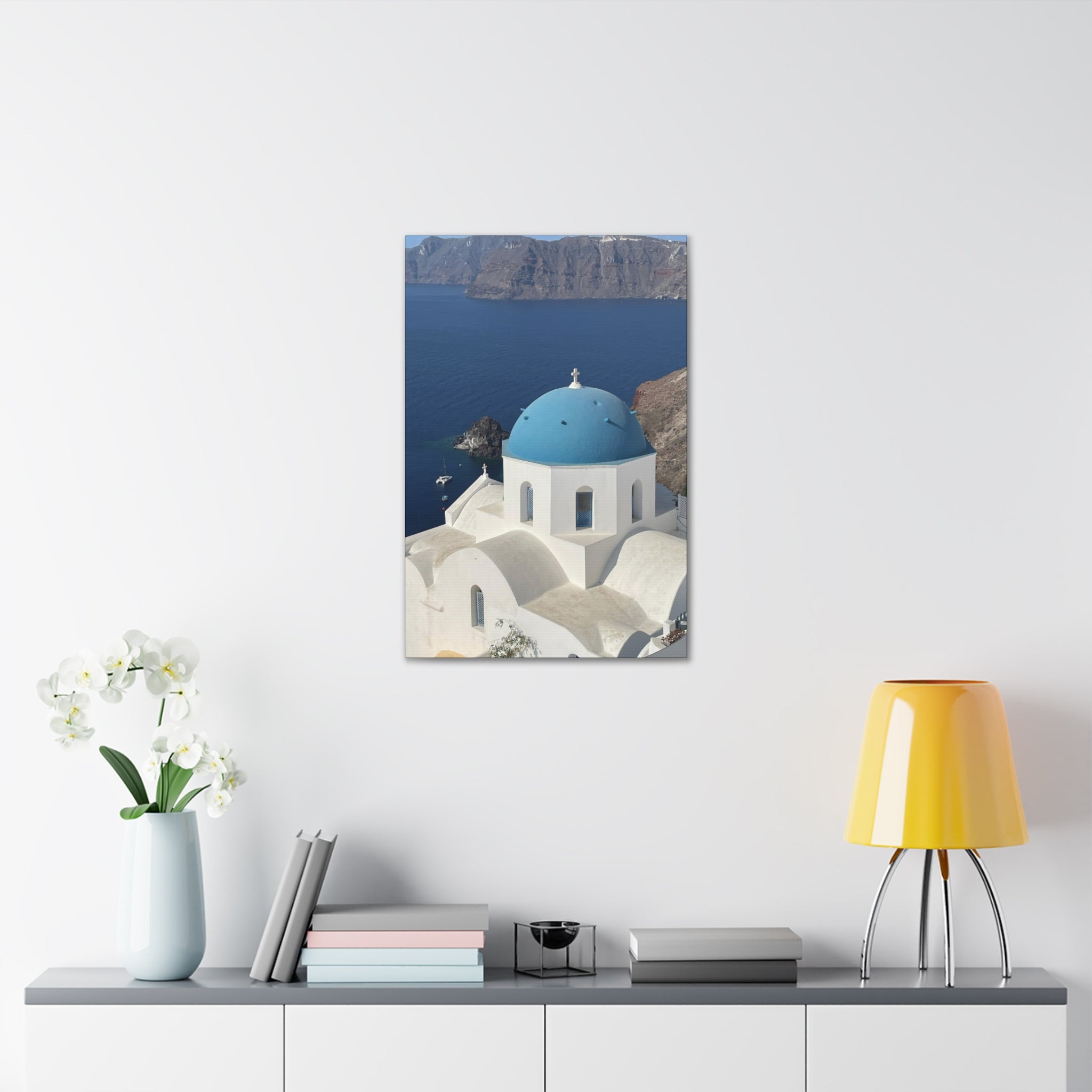 Santorini Greece Canvas Wrap