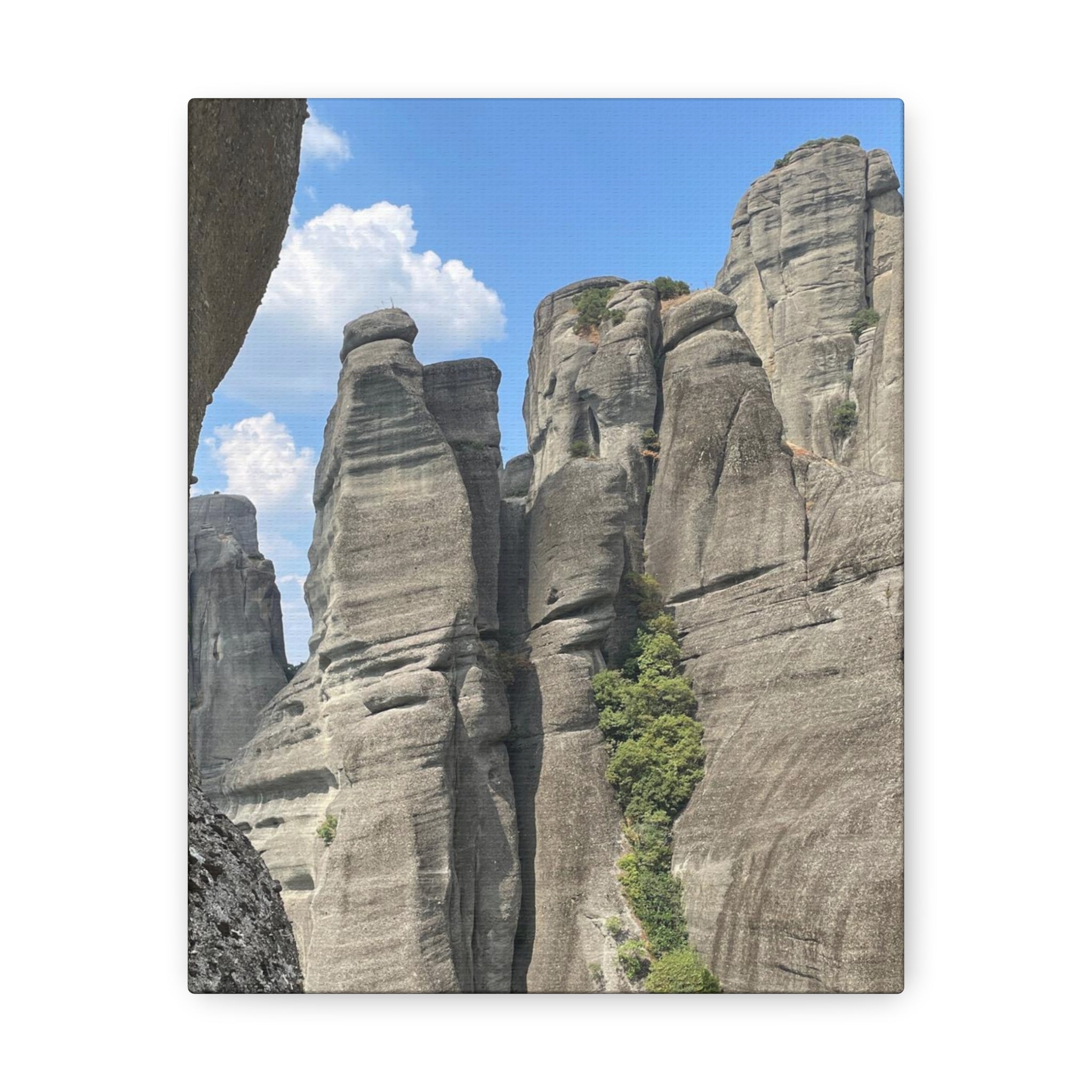 Meteora Mountains Greece Canvas Wrap