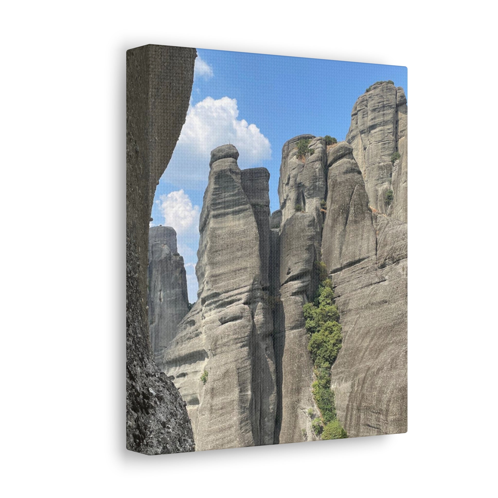 Meteora Mountains Greece Canvas Wrap