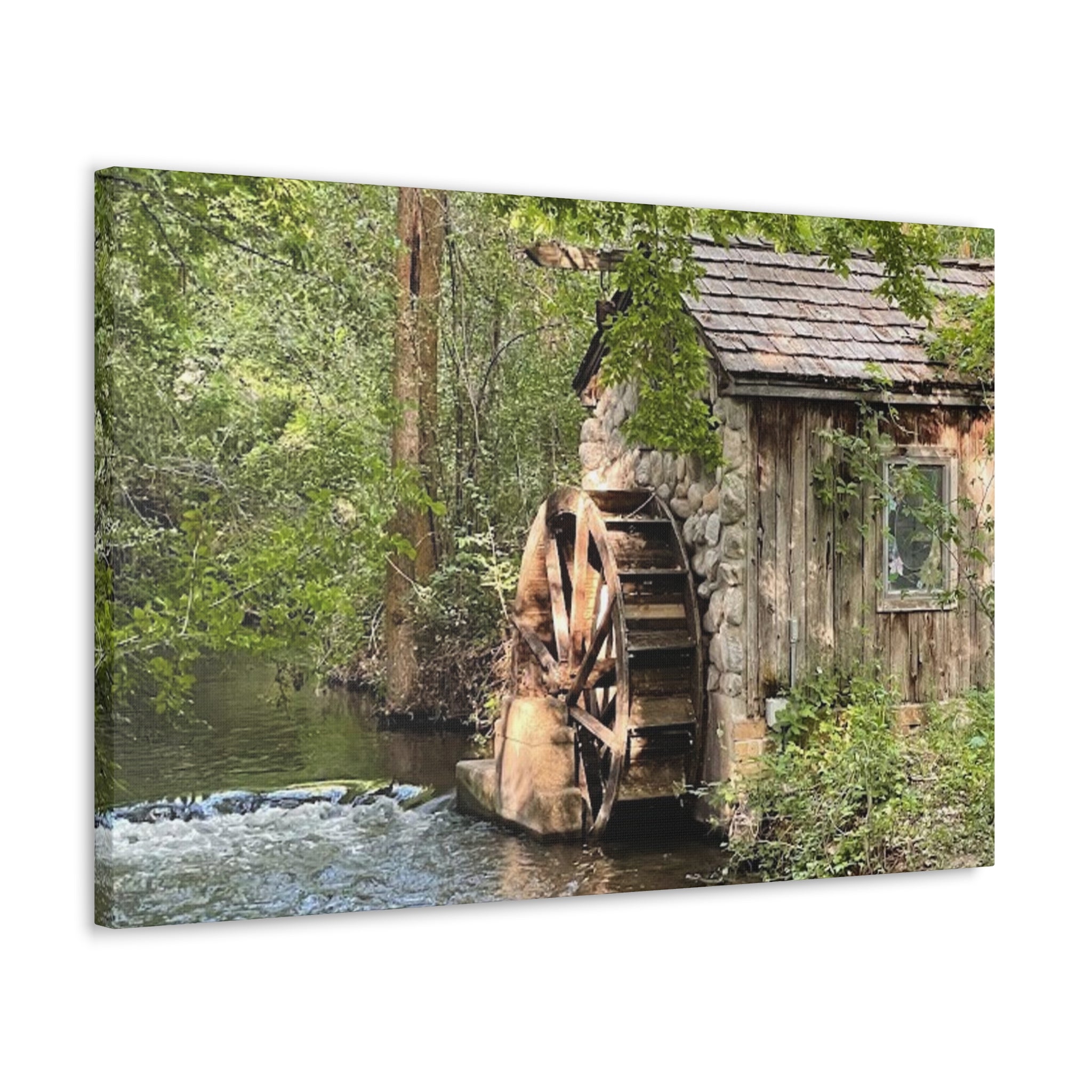 Old Wooden Mill Canvas Wrap