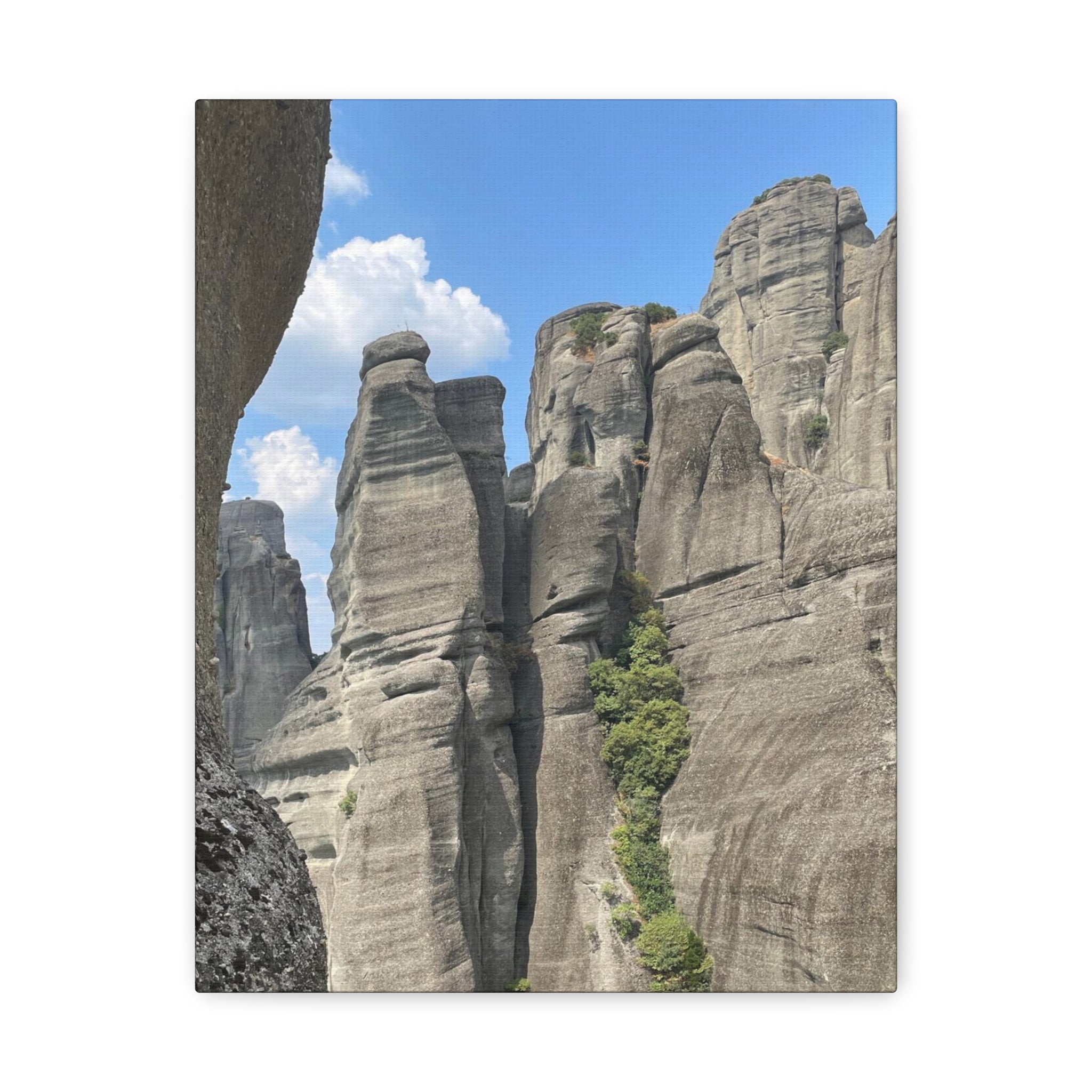 Meteora Mountains Greece Canvas Wrap