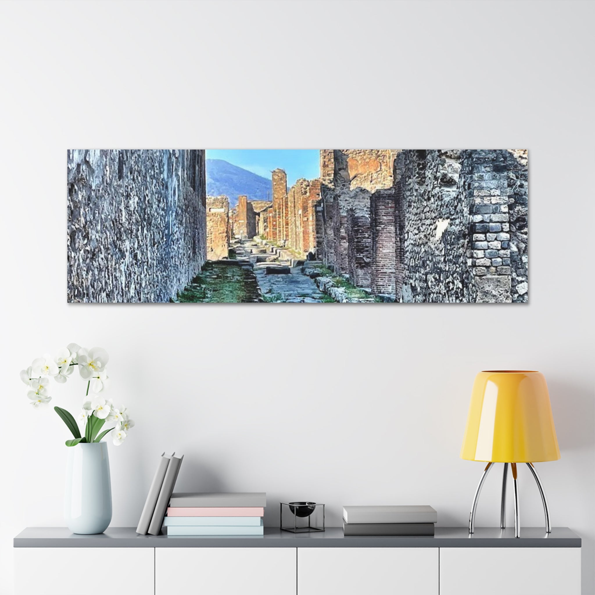 Streets of Pompeii Italy Canvas Wrap