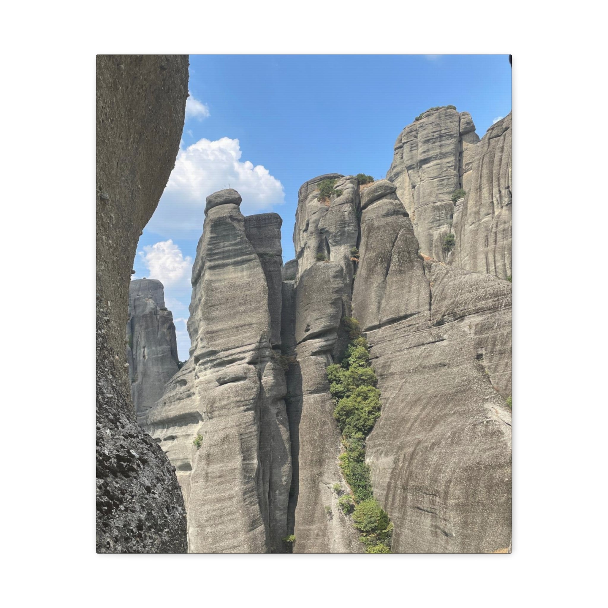 Meteora Mountains Greece Canvas Wrap