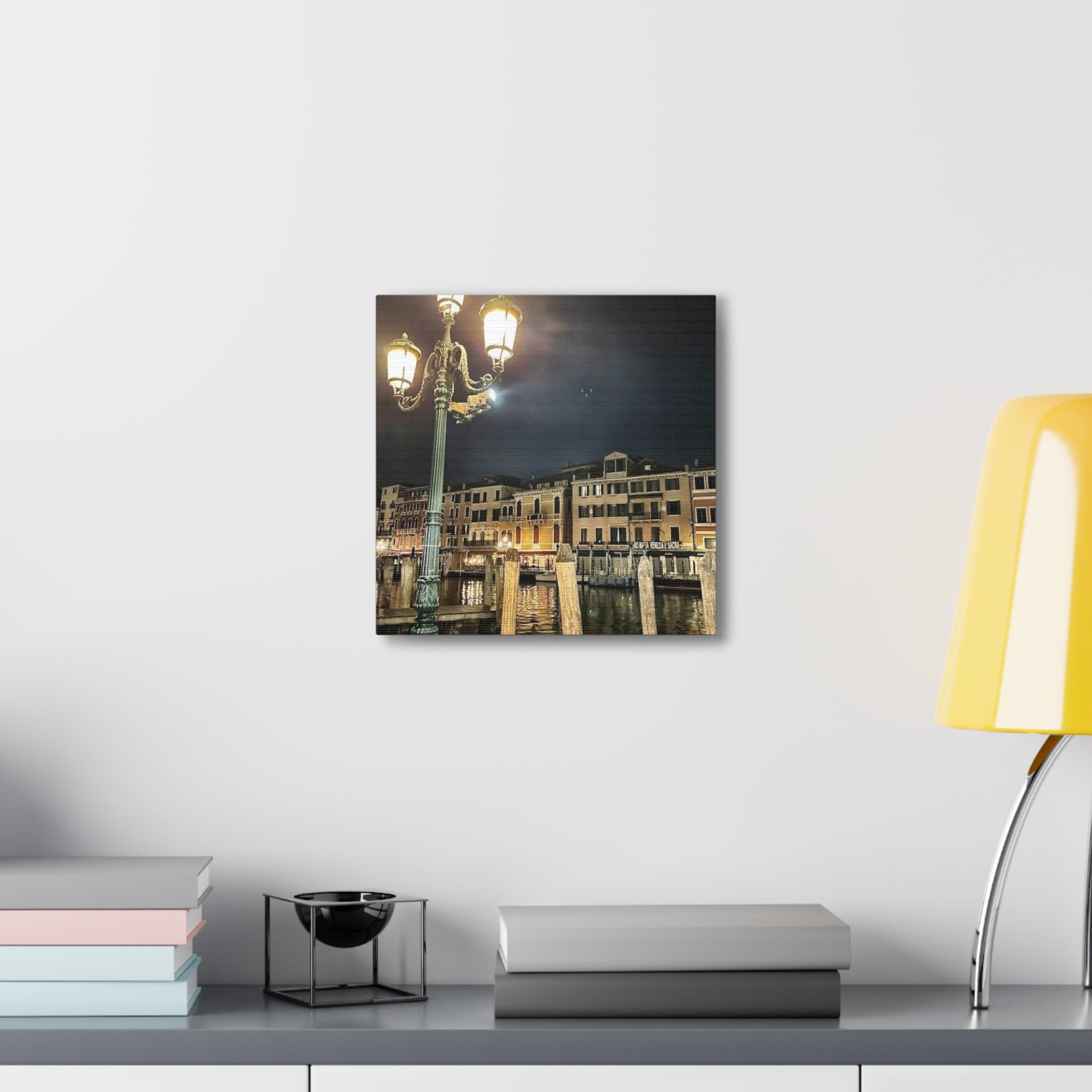 Venice Italy at Night Canvas Wrap