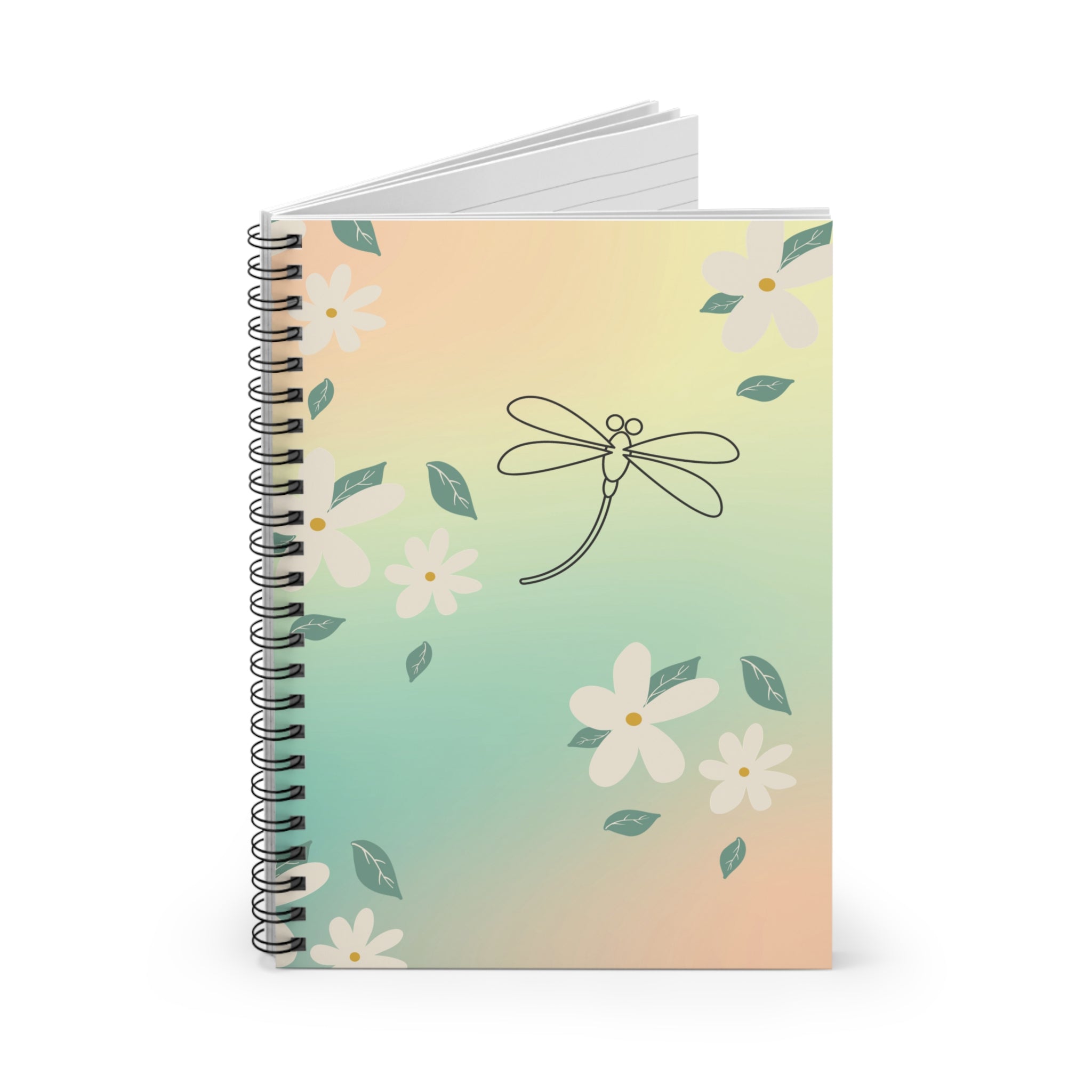 Dragonfly Spiral Notebook - Ruled Line