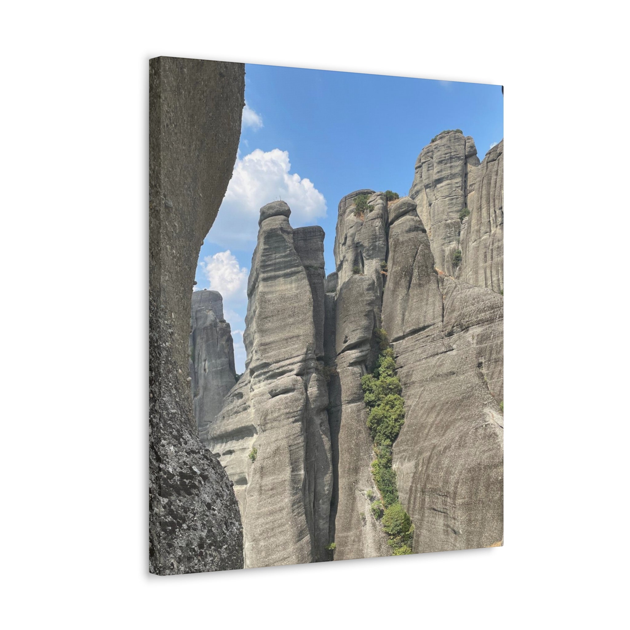 Meteora Mountains Greece Canvas Wrap