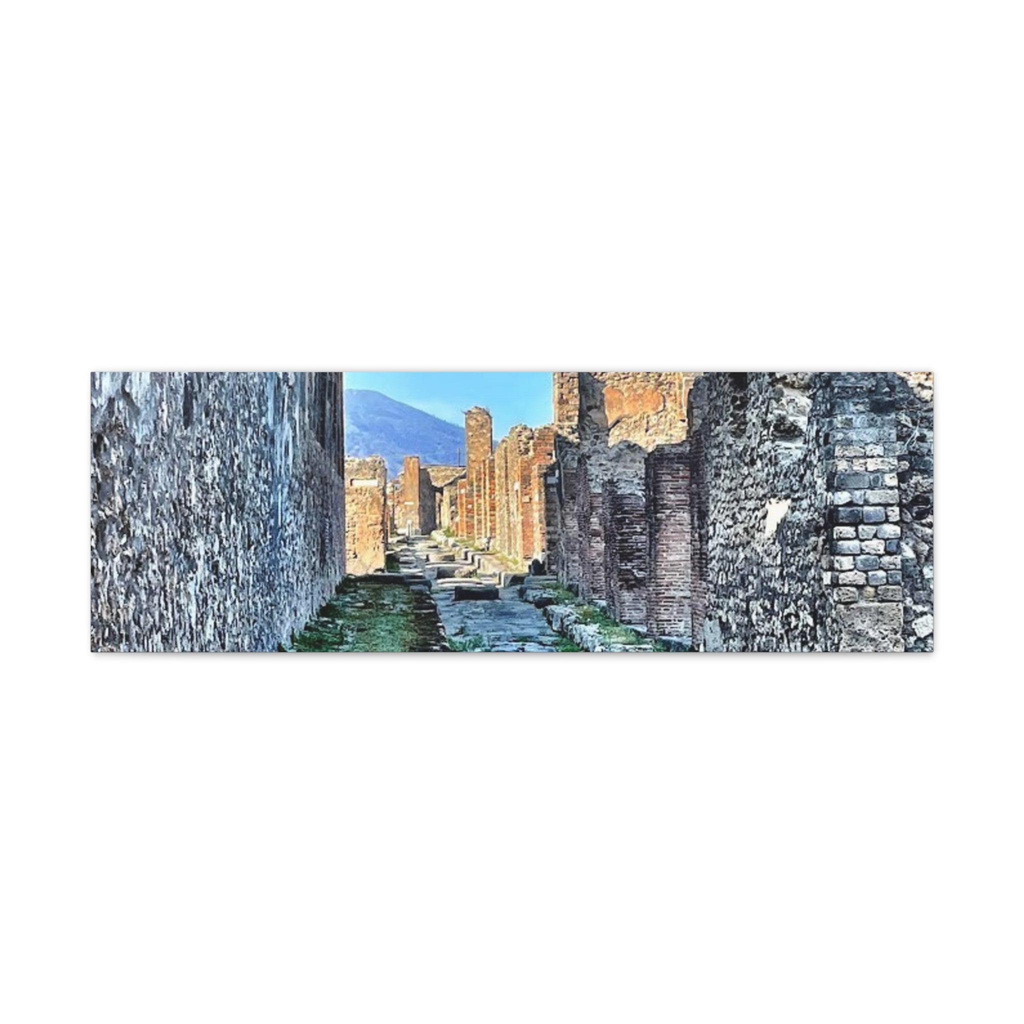 Streets of Pompeii Italy Canvas Wrap