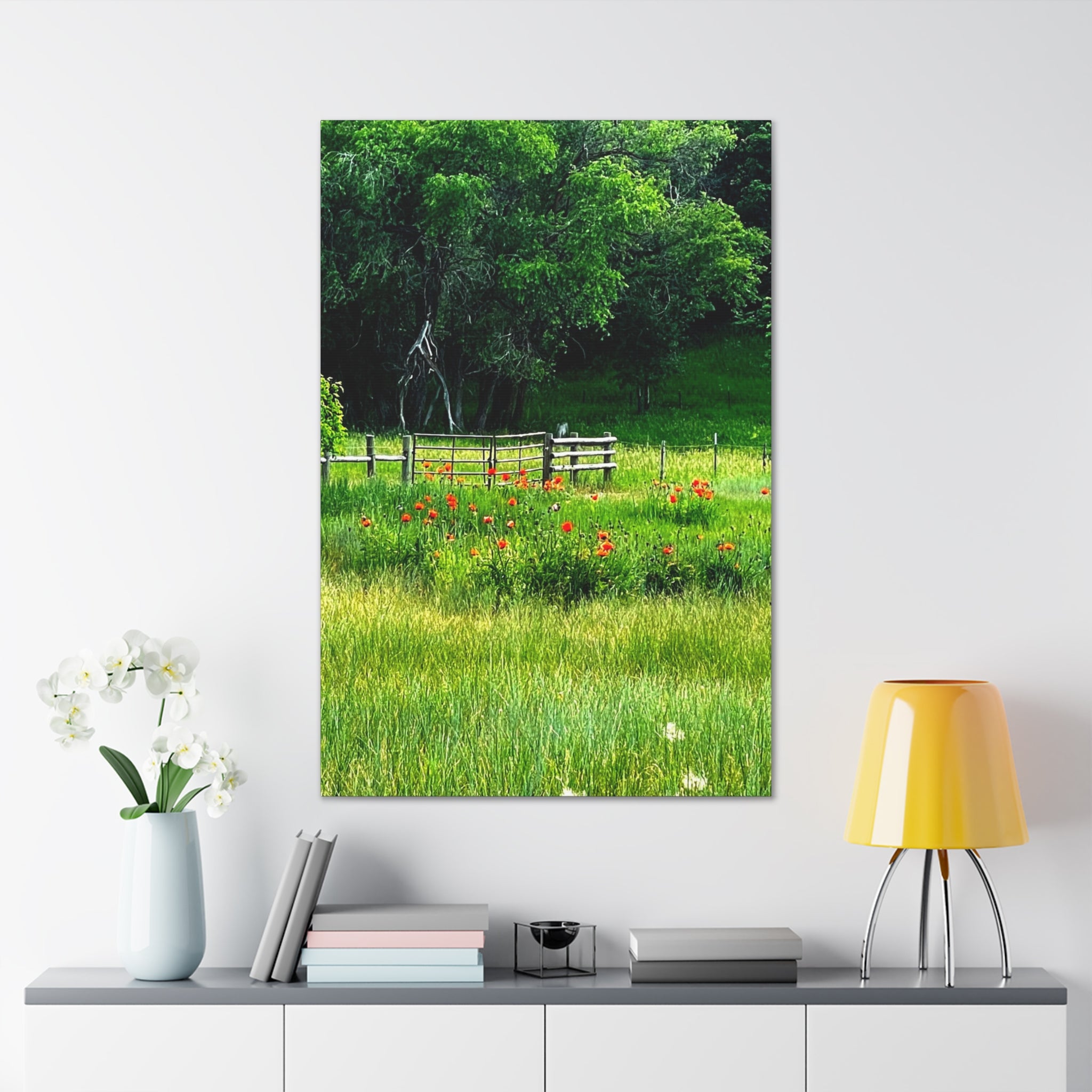 Utah Poppy Field Canvas Wrap