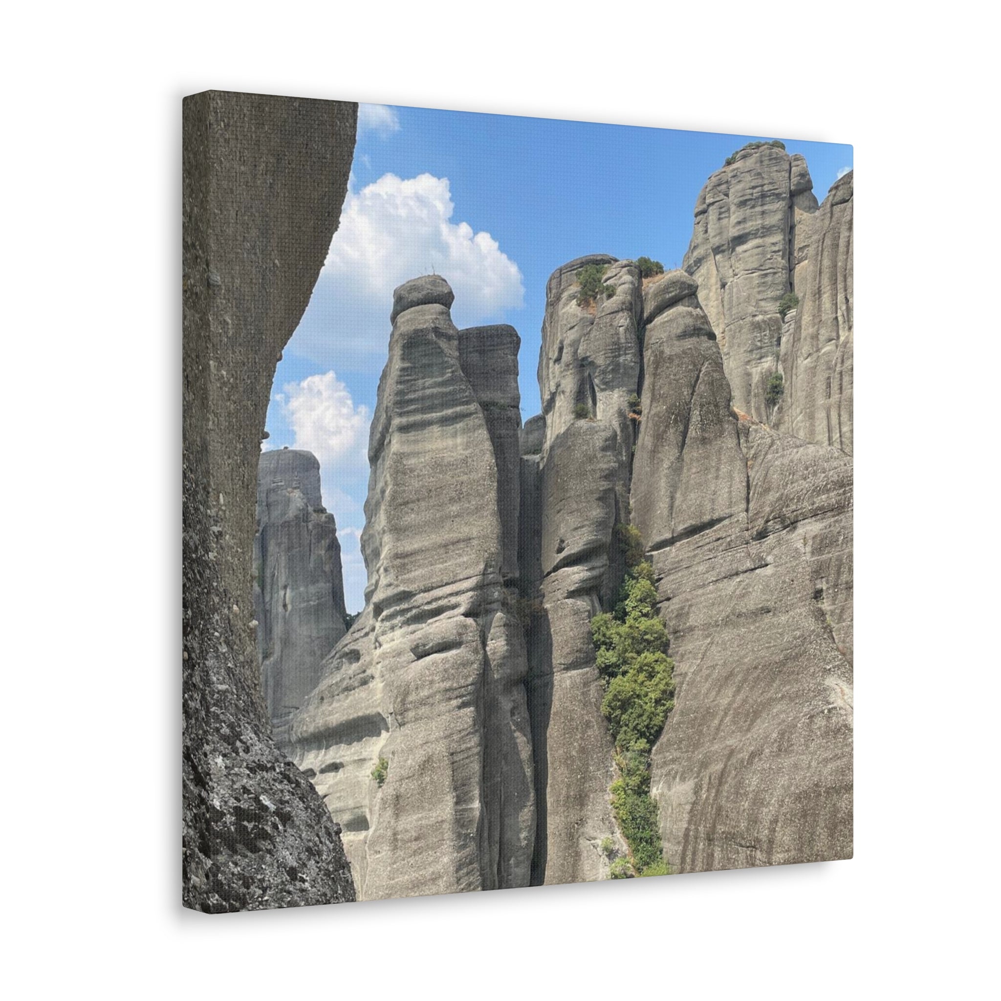 Meteora Mountains Greece Canvas Wrap