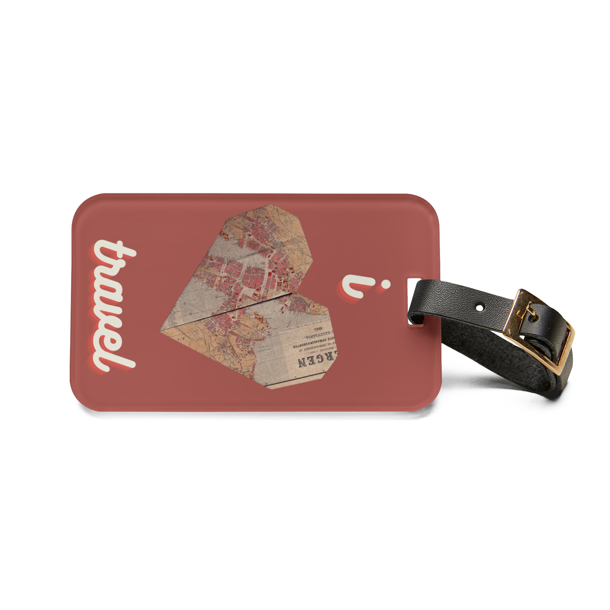 I Heart Travel Luggage Tag