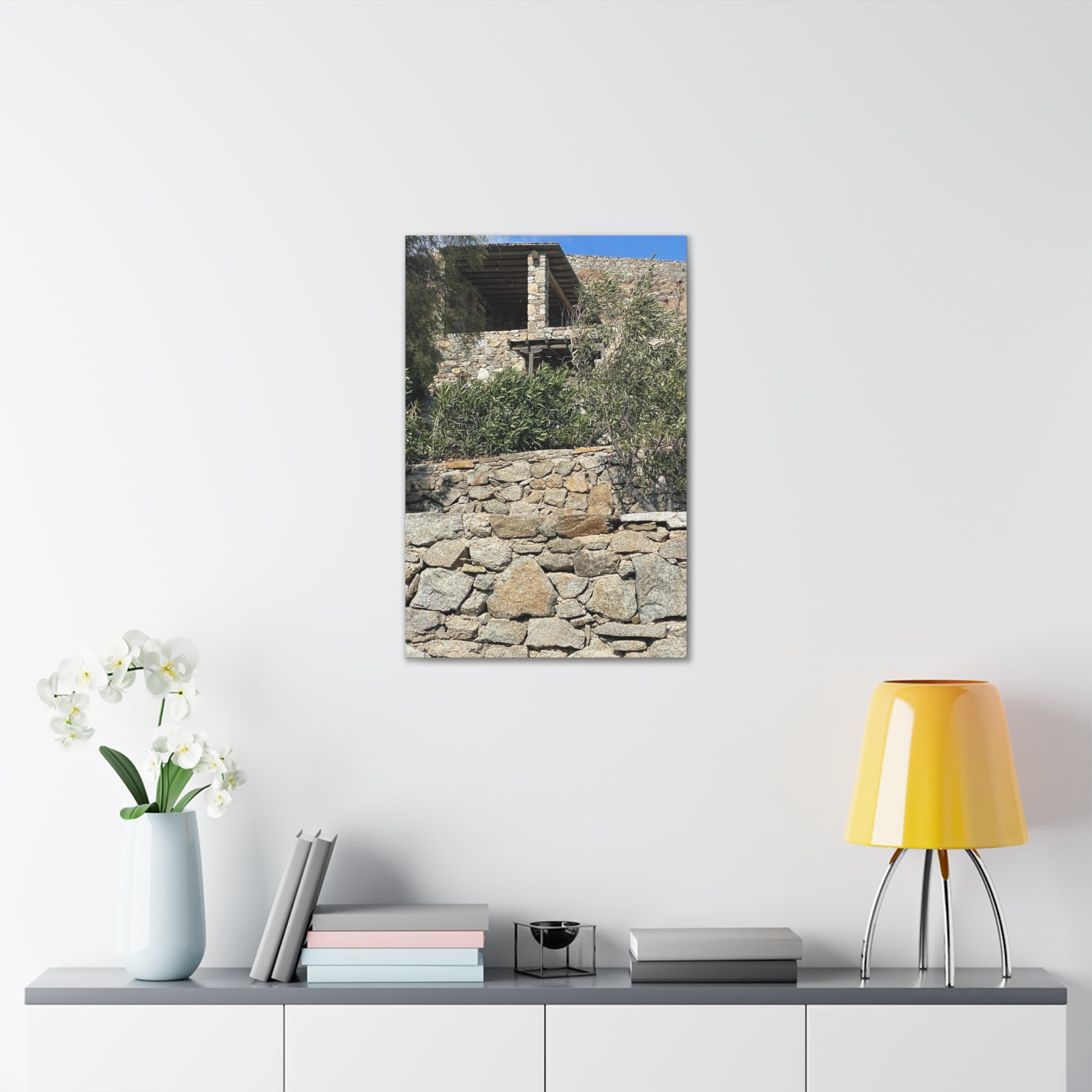 Mykonos Home Canvas Wrap