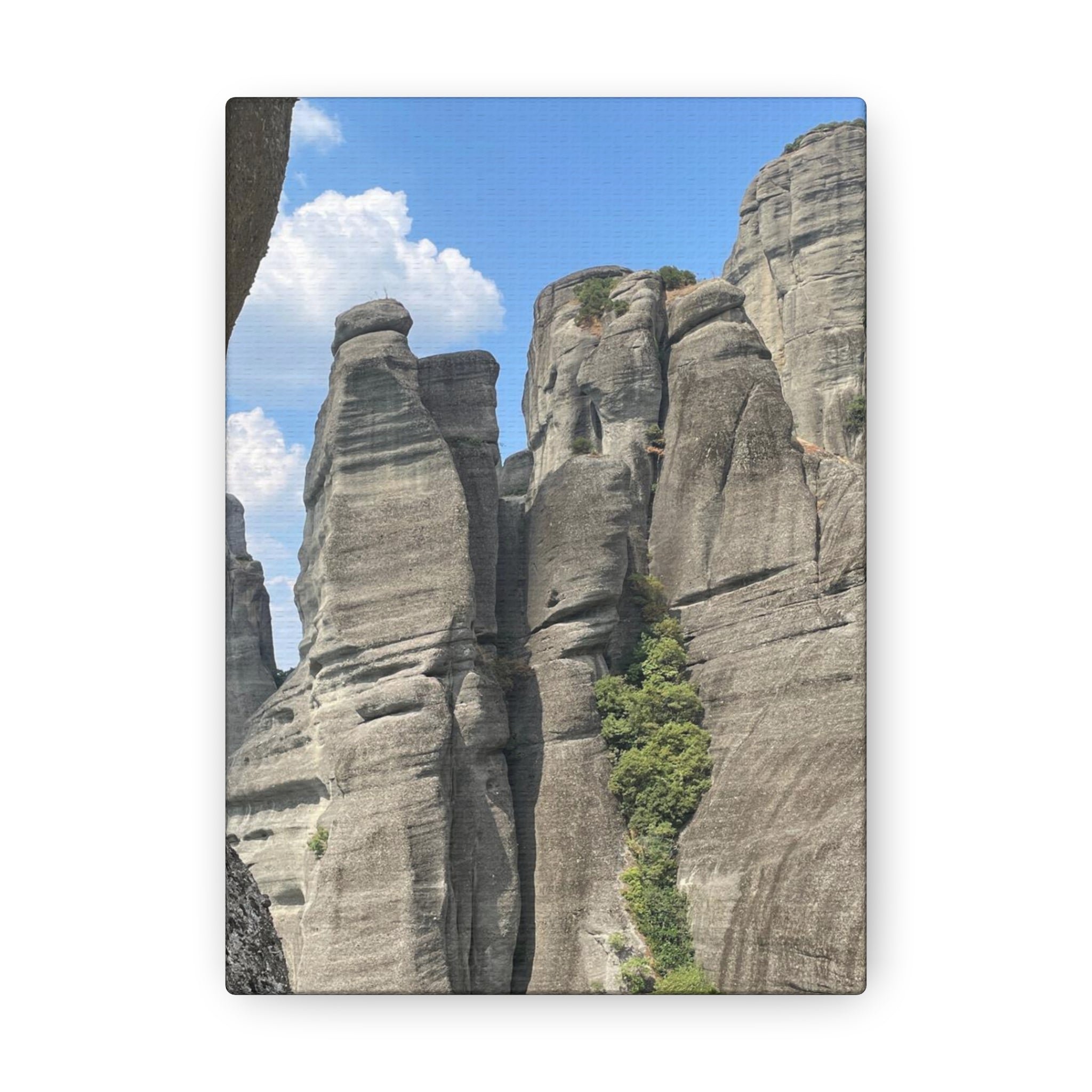 Meteora Mountains Greece Canvas Wrap