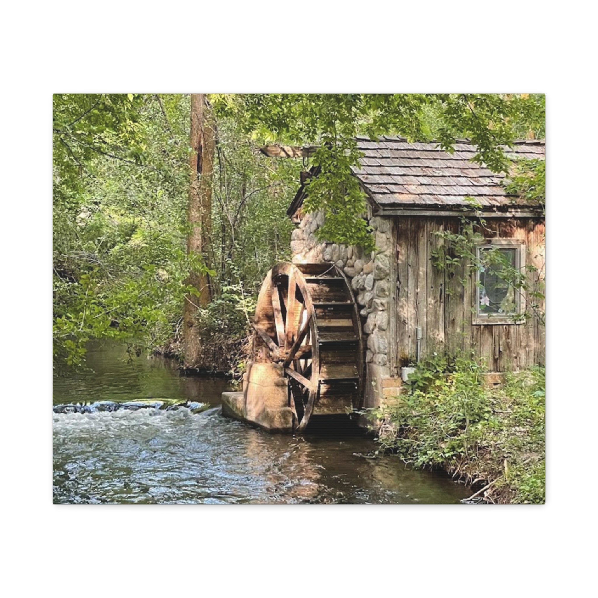 Old Wooden Mill Canvas Wrap