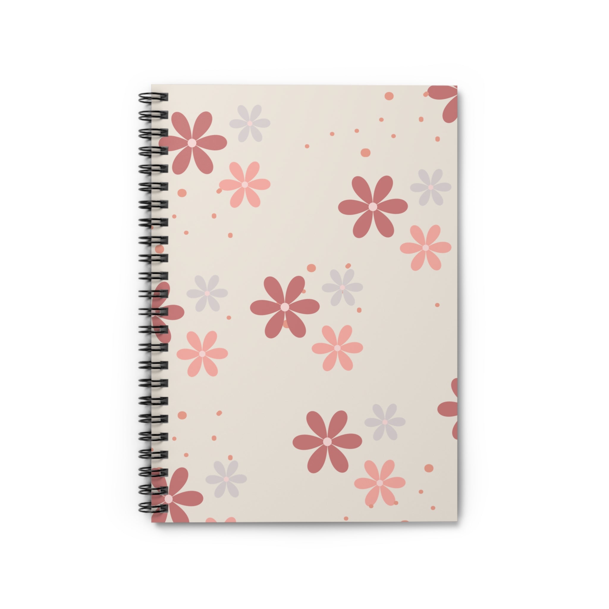 Pink Daisy Spiral Notebook - Ruled Line