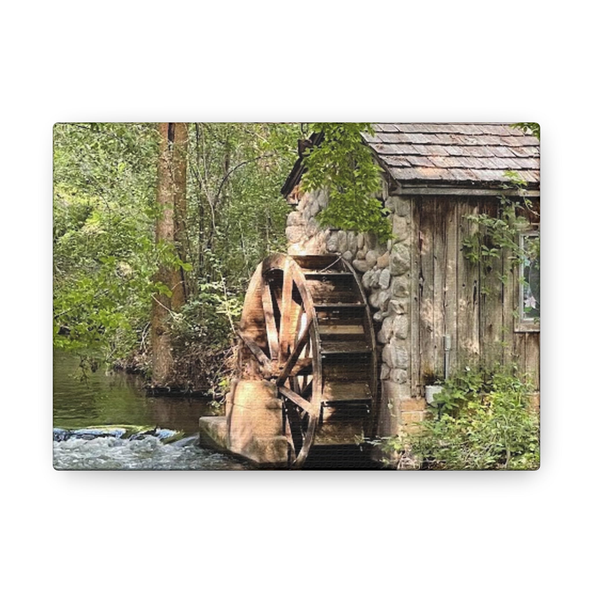 Old Wooden Mill Canvas Wrap