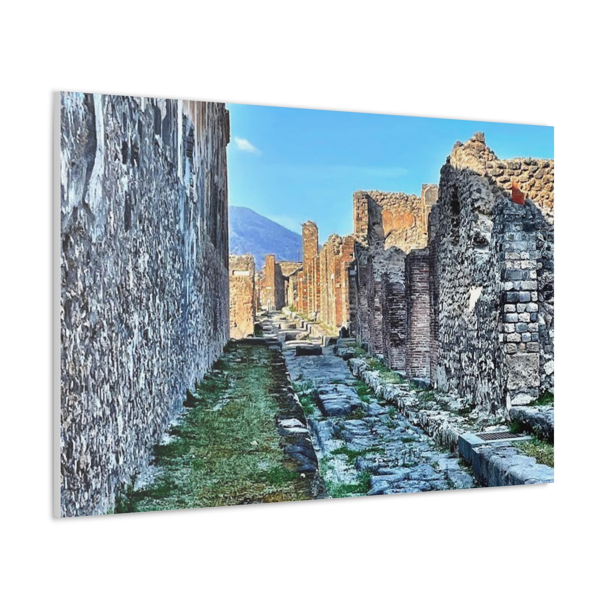 Streets of Pompeii Italy Canvas Wrap