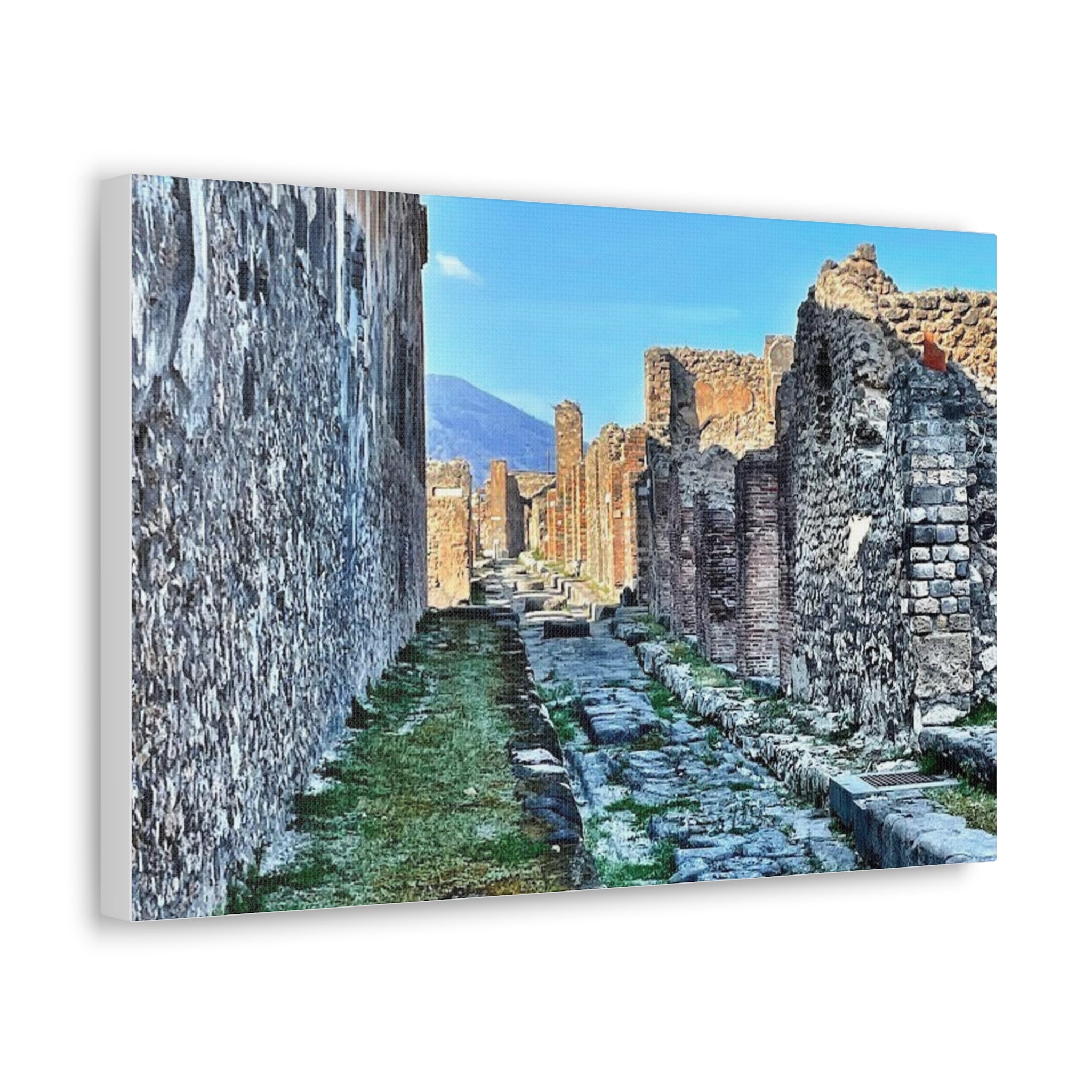 Streets of Pompeii Italy Canvas Wrap