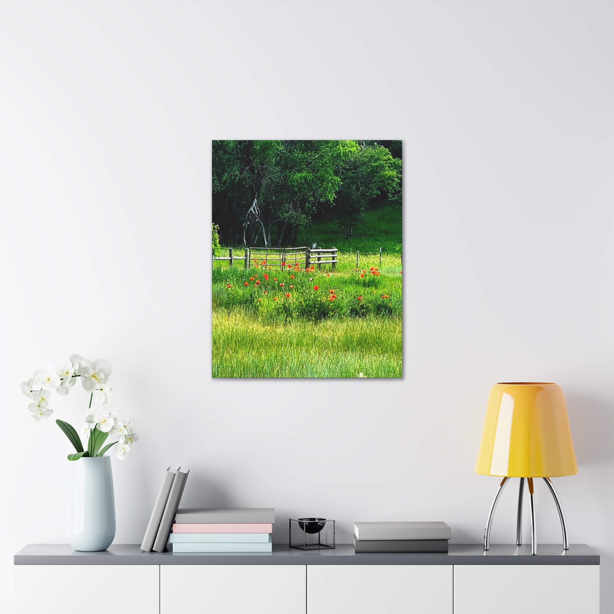 Utah Poppy Field Canvas Wrap