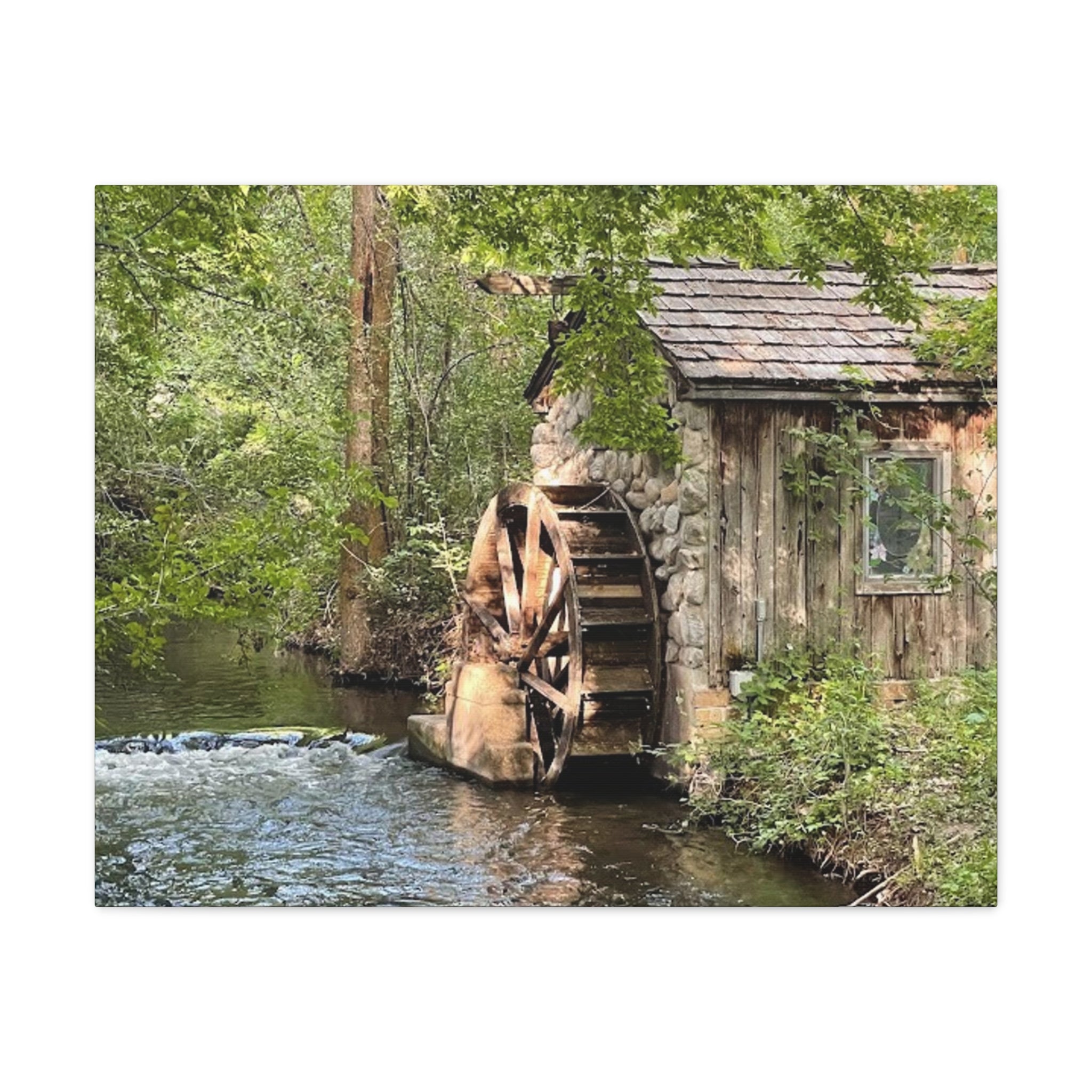 Old Wooden Mill Canvas Wrap