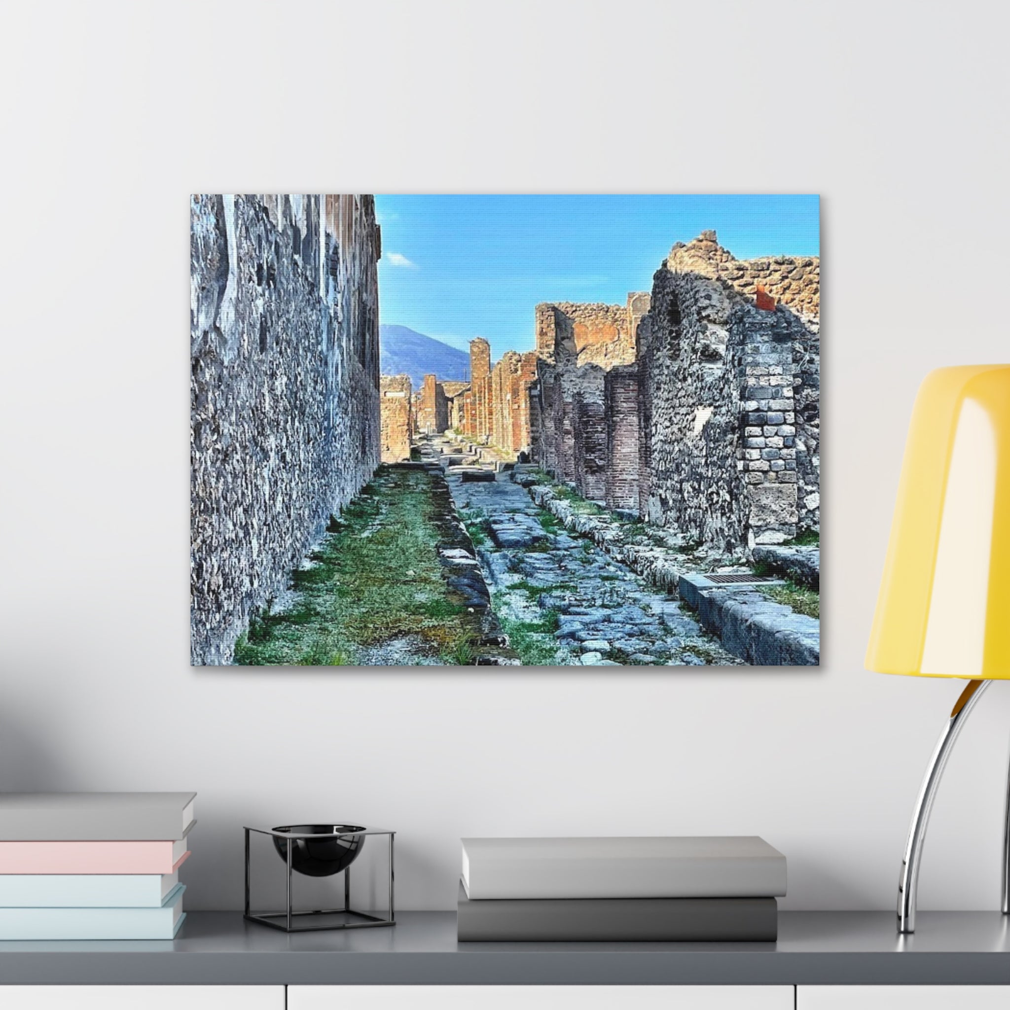 Streets of Pompeii Italy Canvas Wrap