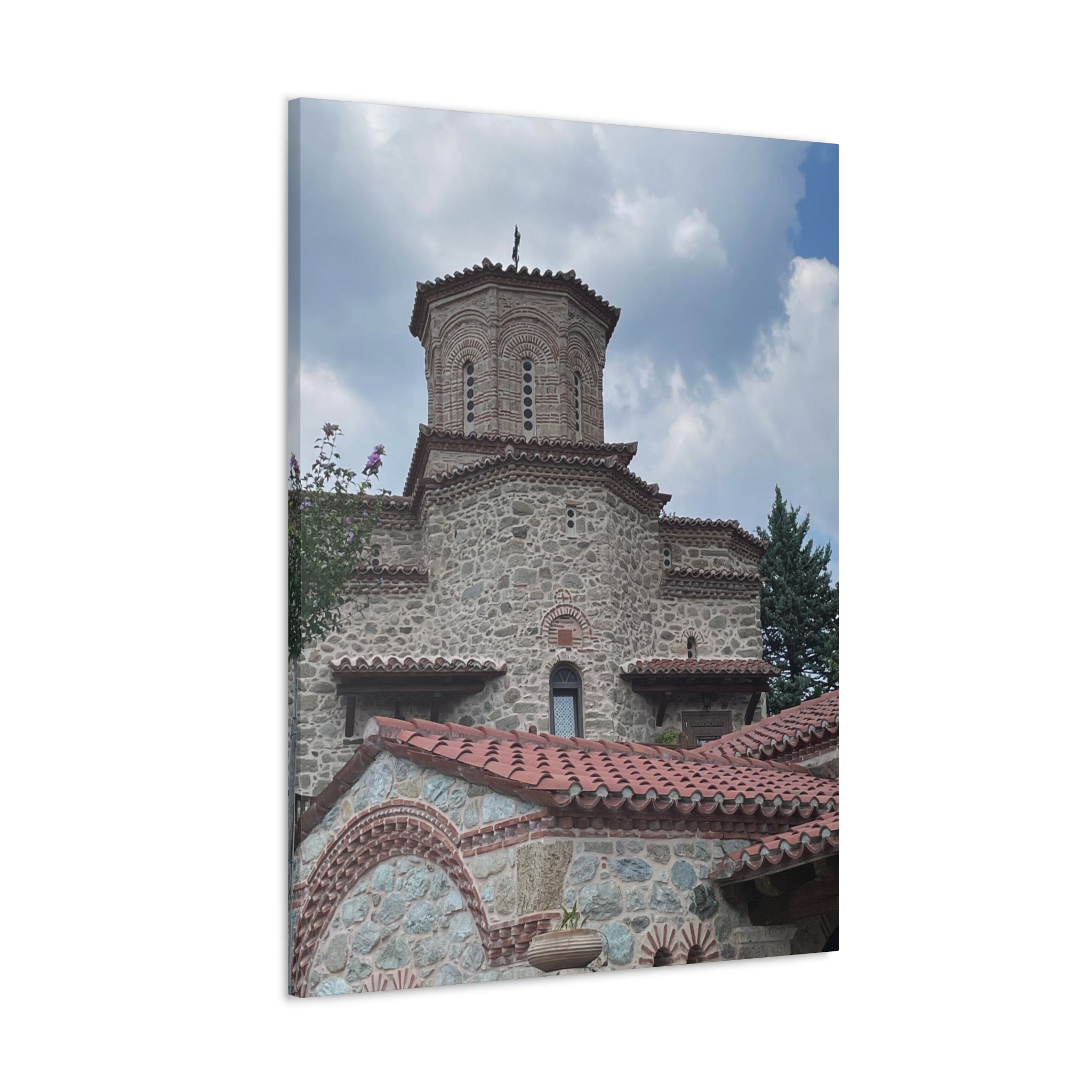 Greek Monastery Canvas Wrap